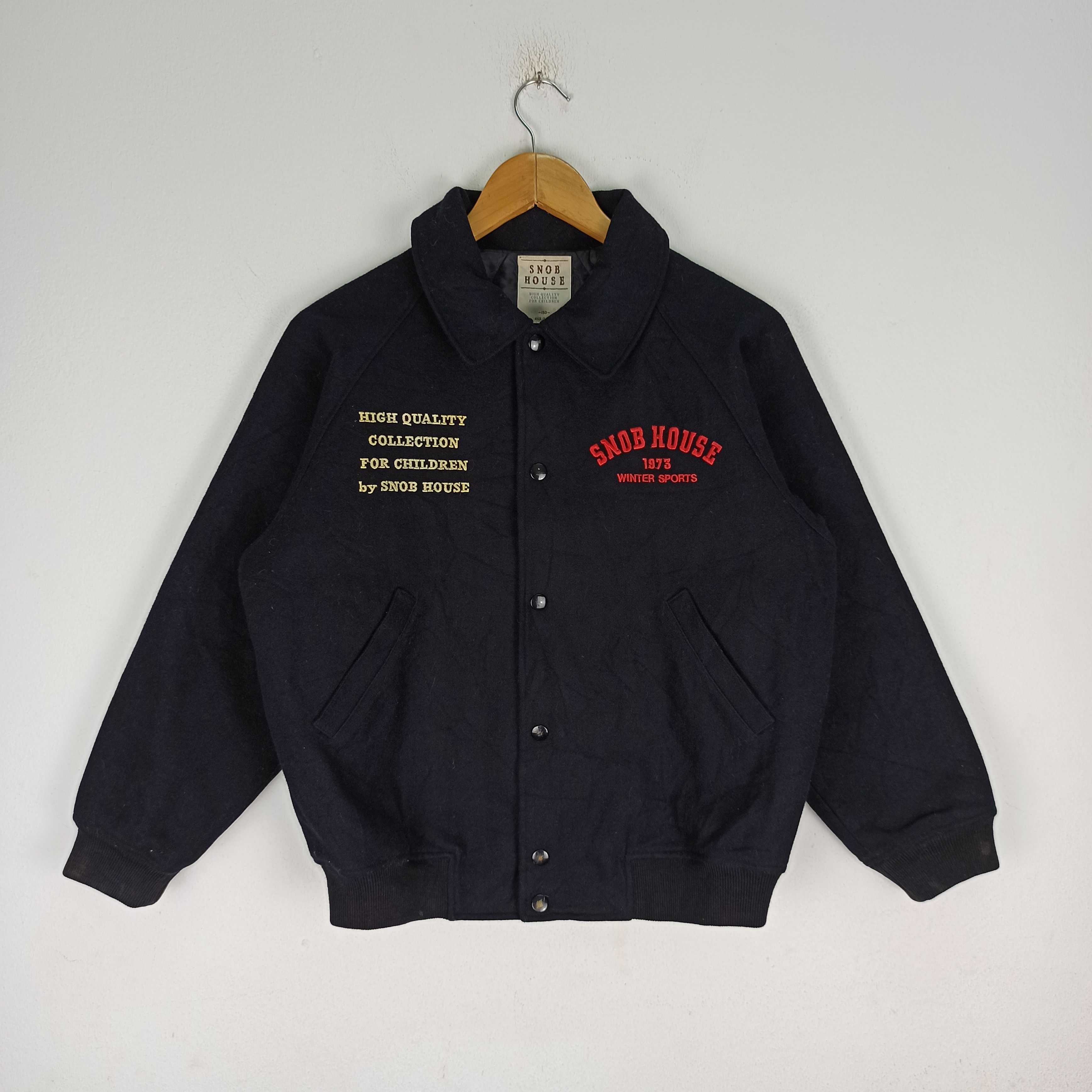 Japanese Brand Vintage Snob House Winter Sports Bomber Jacket Big Logo Size US S / EU 44-46 / 1 - 3 Thumbnail