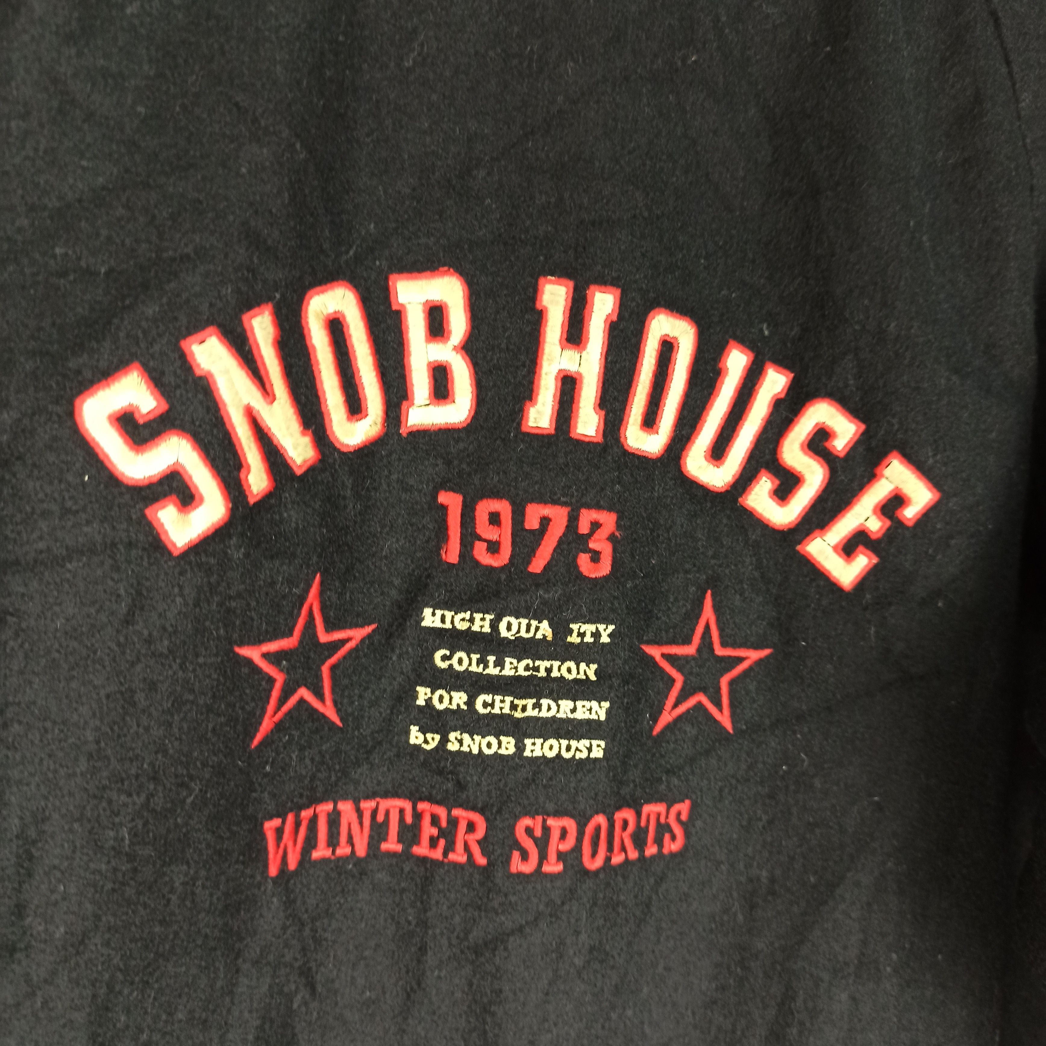 Japanese Brand Vintage Snob House Winter Sports Bomber Jacket Big Logo Size US S / EU 44-46 / 1 - 2 Thumbnail