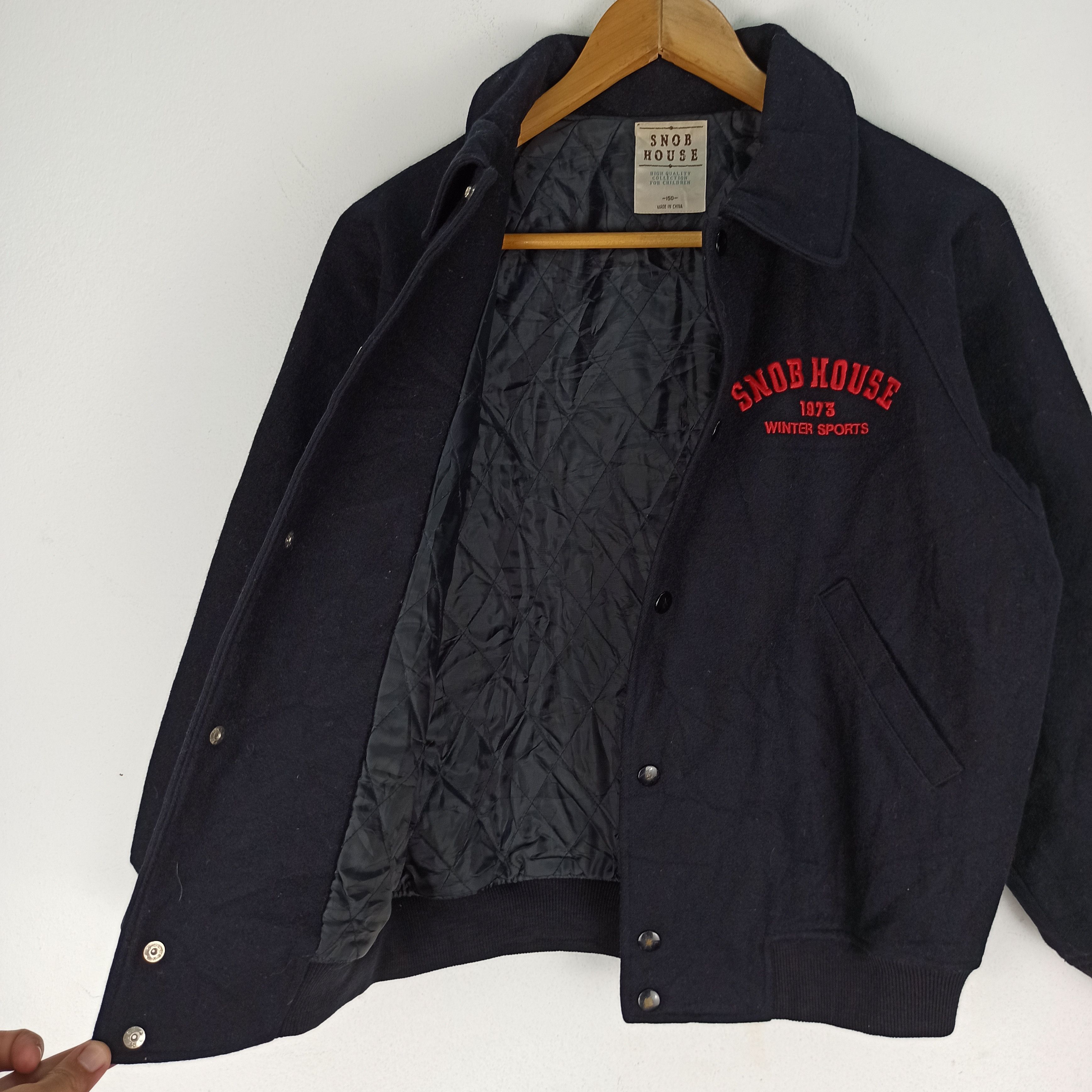 Japanese Brand Vintage Snob House Winter Sports Bomber Jacket Big Logo Size US S / EU 44-46 / 1 - 5 Thumbnail