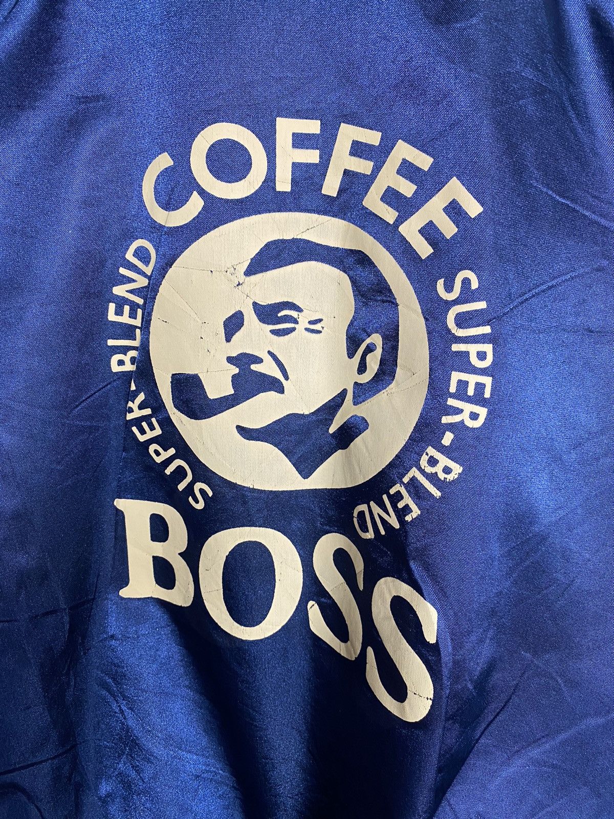 Vintage Vintage Suntory Coffee Boss Big Logo Satin Jacket Size US L / EU 52-54 / 3 - 9 Thumbnail