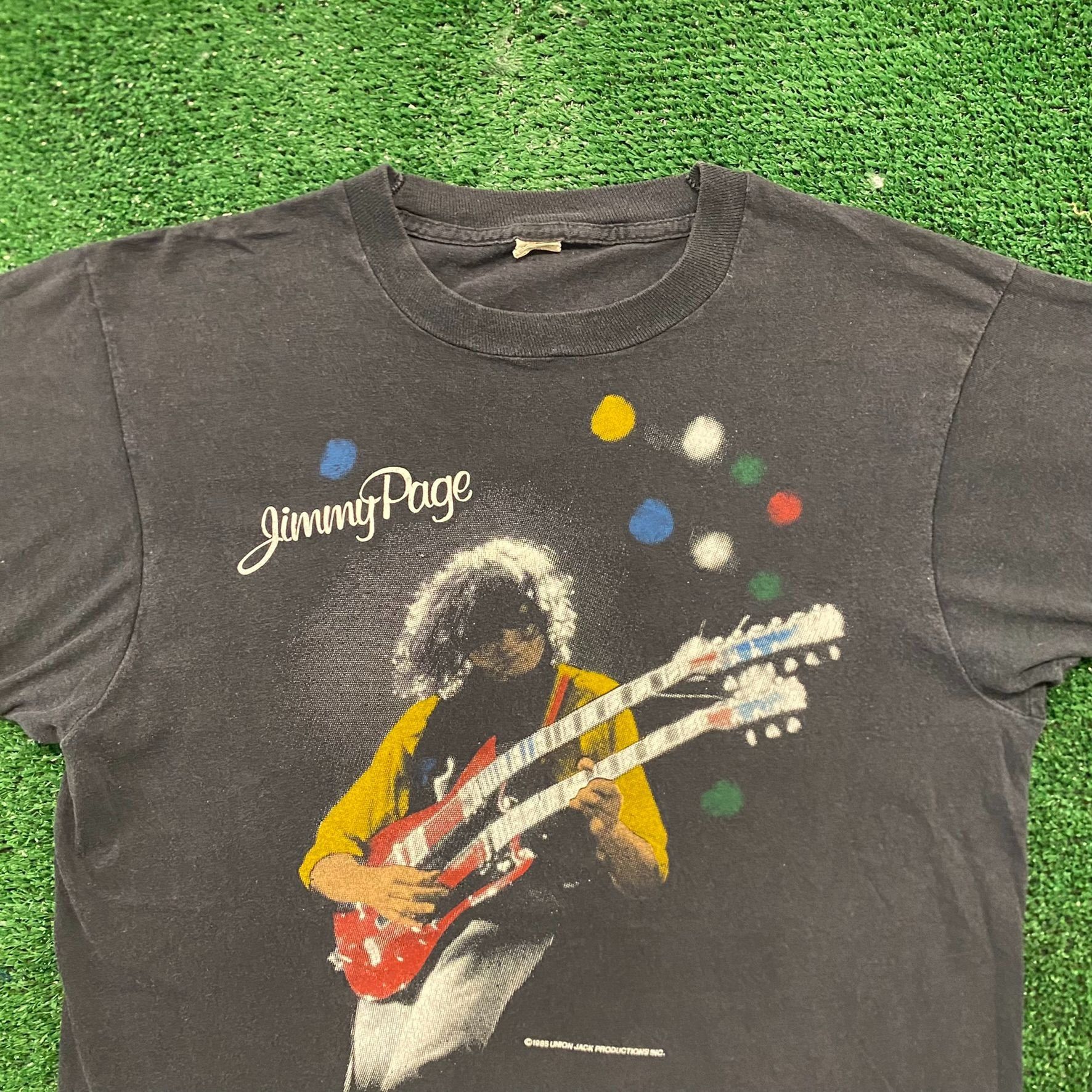Band Tees Jimmy Page Led Zeppelin Vintage 80s Rock Band T-Shirt Size US S / EU 44-46 / 1 - 2 Thumbnail