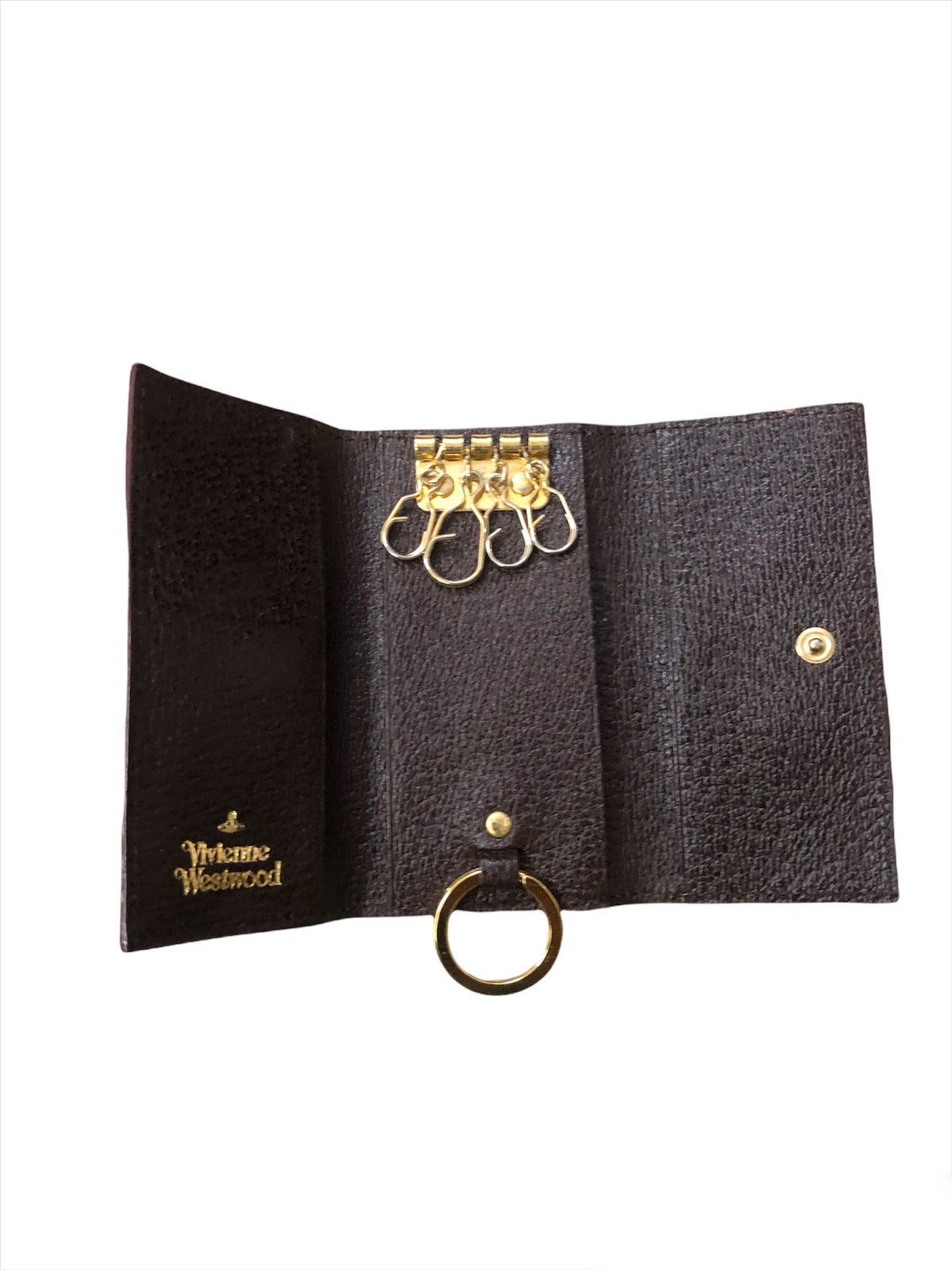 Vivienne Westwood GRAIL🔥Vivienne Leather Bold Orb Keychains Holder Size ONE SIZE - 3 Thumbnail