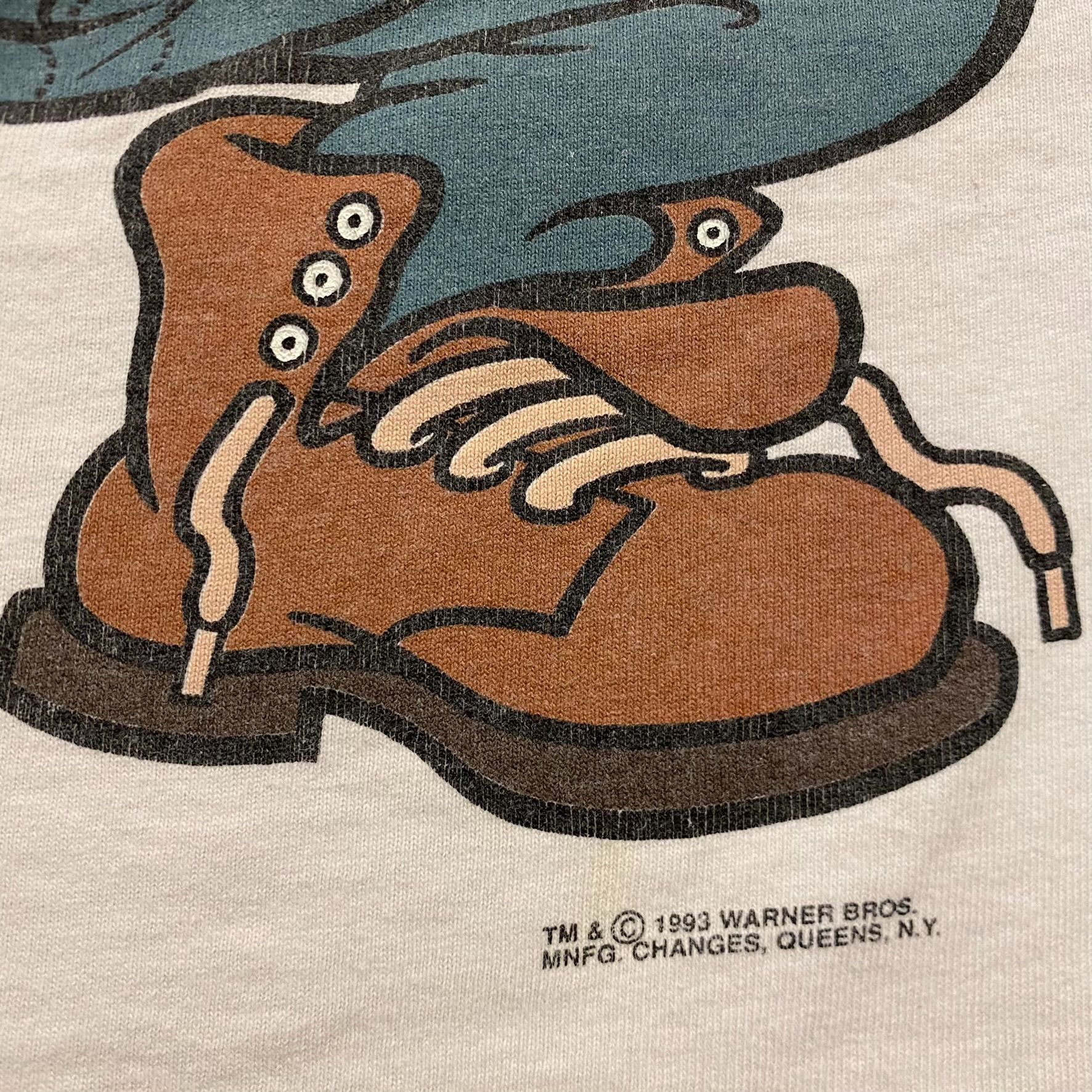 Vintage Crazy Vintage 90s Looney Tunes Taz Devil Cartoon T-Shirt Size US XL / EU 56 / 4 - 4 Thumbnail