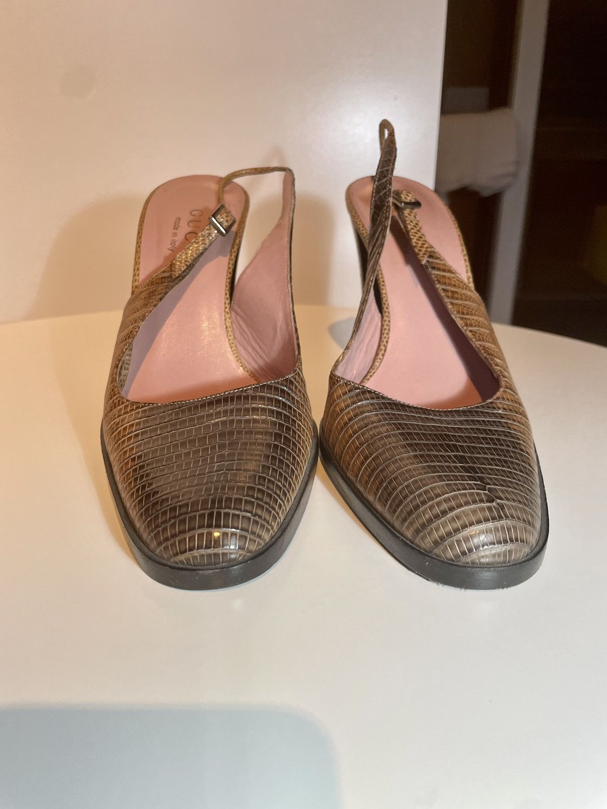 Tom Ford GUCCI Tom Ford 90s Runway Slingback Pumps Size US 5.5 / IT 35.5 - 9 Thumbnail