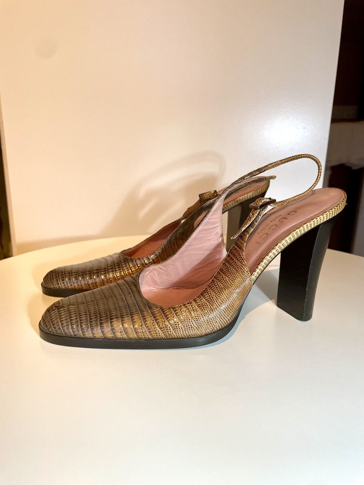 Tom Ford GUCCI Tom Ford 90s Runway Slingback Pumps Size US 5.5 / IT 35.5 - 10 Thumbnail