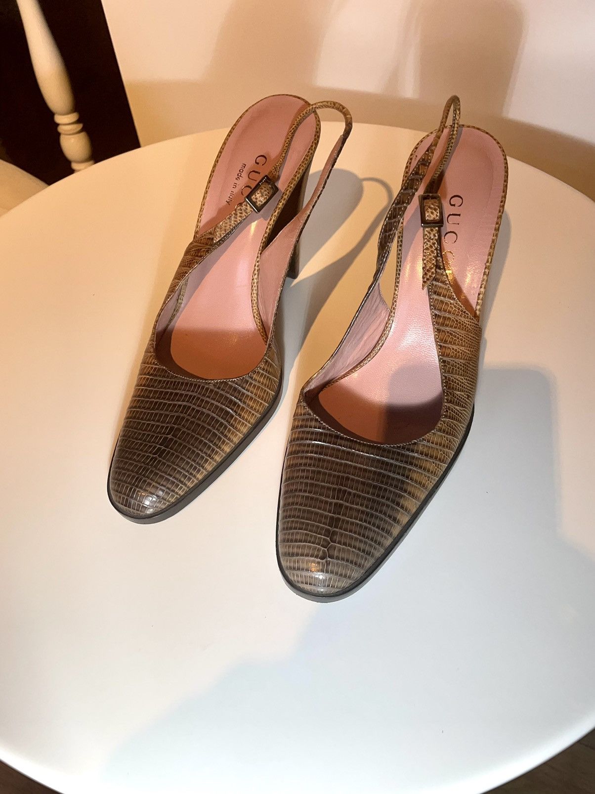 Tom Ford GUCCI Tom Ford 90s Runway Slingback Pumps Size US 5.5 / IT 35.5 - 8 Thumbnail