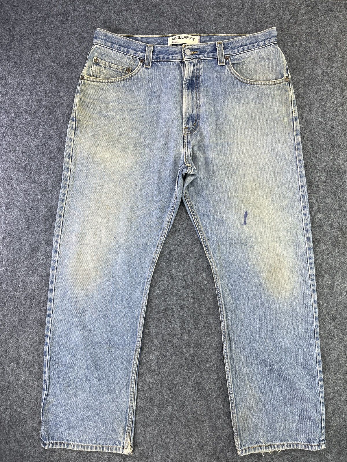 Levi's Vintage Levi's 505 Light Wash Jeans - J776 Size US 36 / EU 52 - 1 Thumbnail