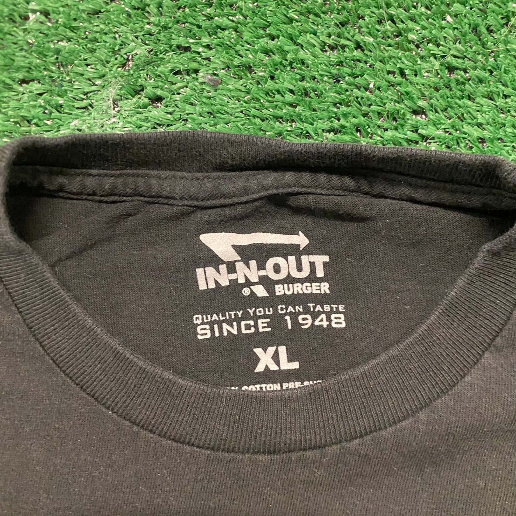 Vintage Crazy Vintage In N Out Burger California Fast Food T-Shirt Size US XL / EU 56 / 4 - 3 Thumbnail