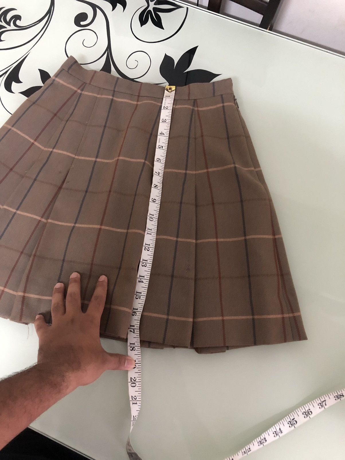 Burberry Vintage 90s Burberry Nova Check Pleated Skirt Size 25" / US 0 / IT 36 - 21 Thumbnail