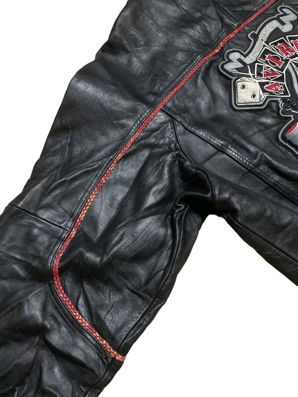 Avirex RARE ‼️ Iconic AVIREX 💀 Varsity Leather Jacket Size US XXL / EU 58 / 5 - 7 Thumbnail