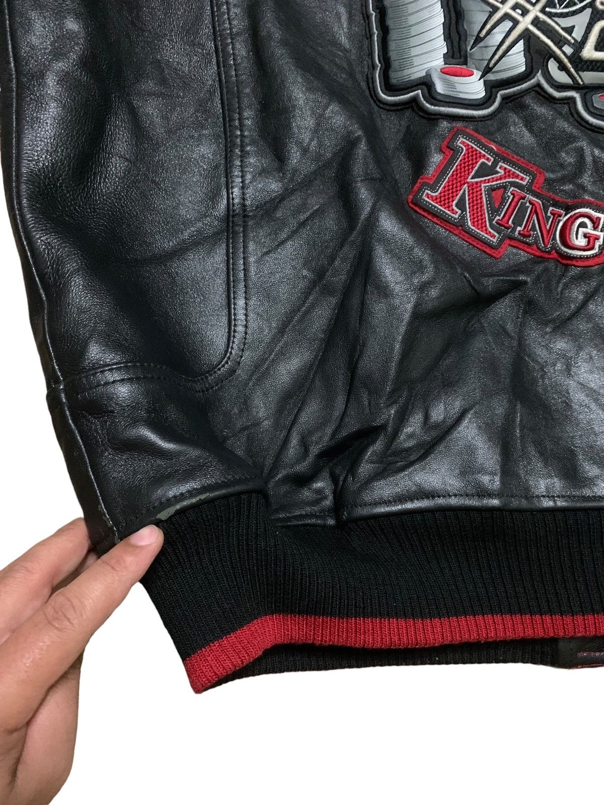 Avirex RARE ‼️ Iconic AVIREX 💀 Varsity Leather Jacket Size US XXL / EU 58 / 5 - 14 Thumbnail