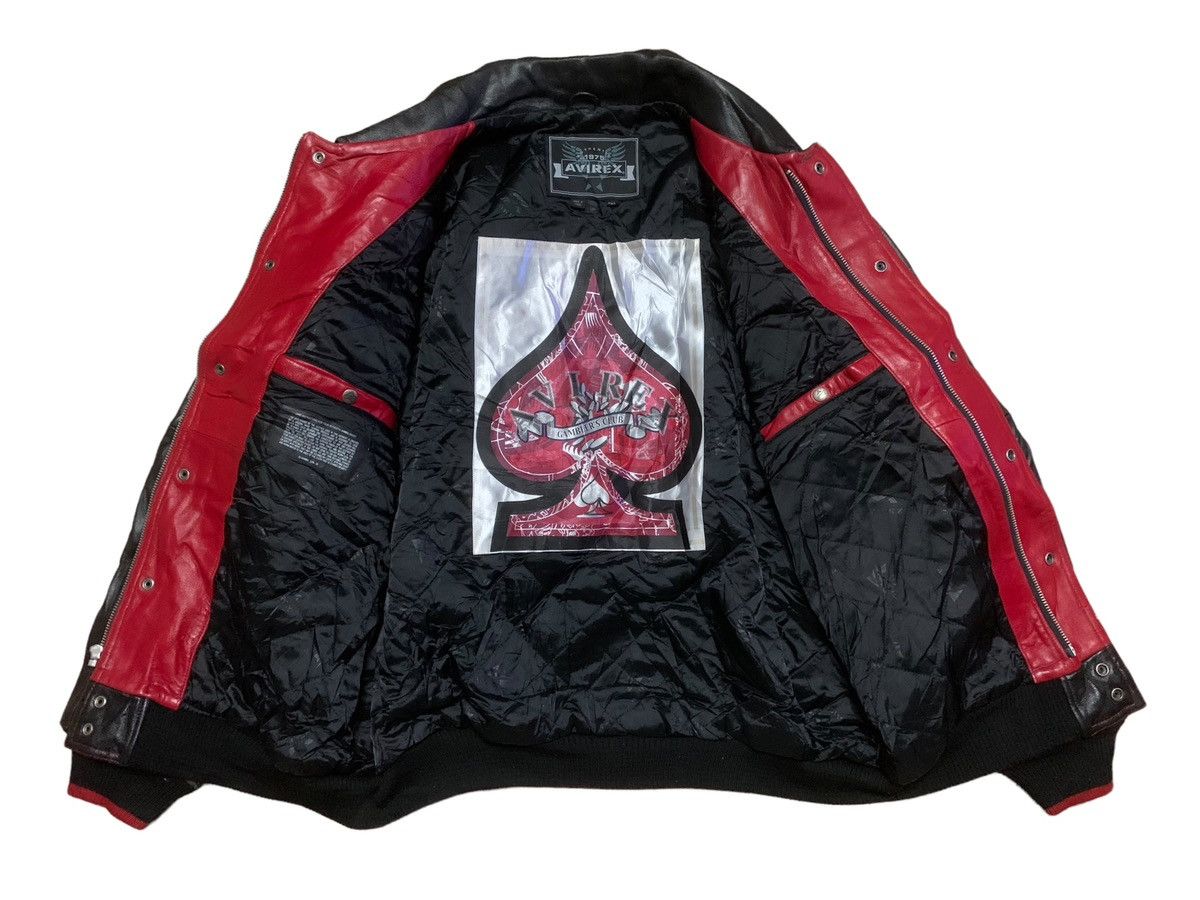 Avirex RARE ‼️ Iconic AVIREX 💀 Varsity Leather Jacket Size US XXL / EU 58 / 5 - 10 Thumbnail