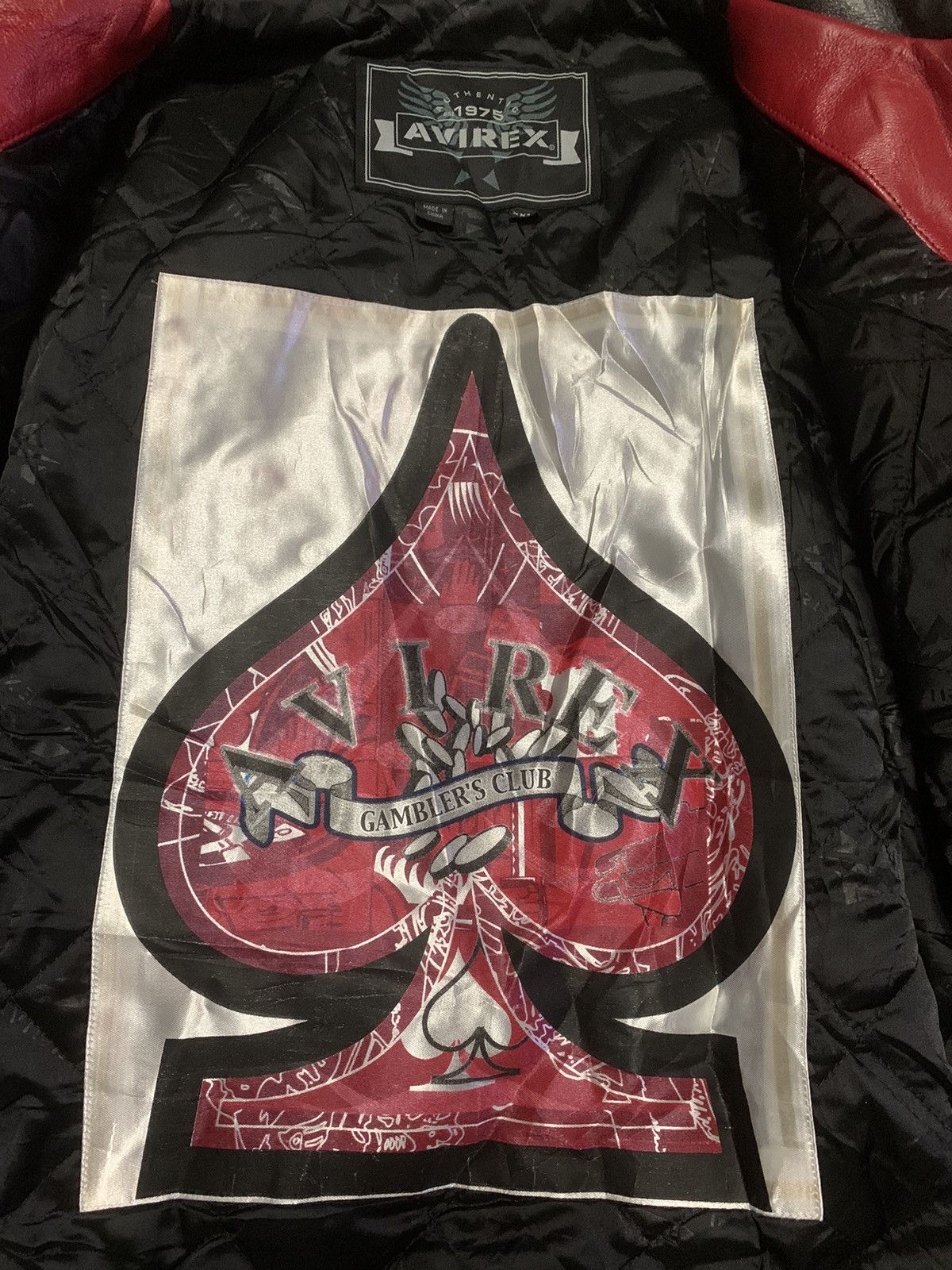 Avirex RARE ‼️ Iconic AVIREX 💀 Varsity Leather Jacket Size US XXL / EU 58 / 5 - 18 Thumbnail