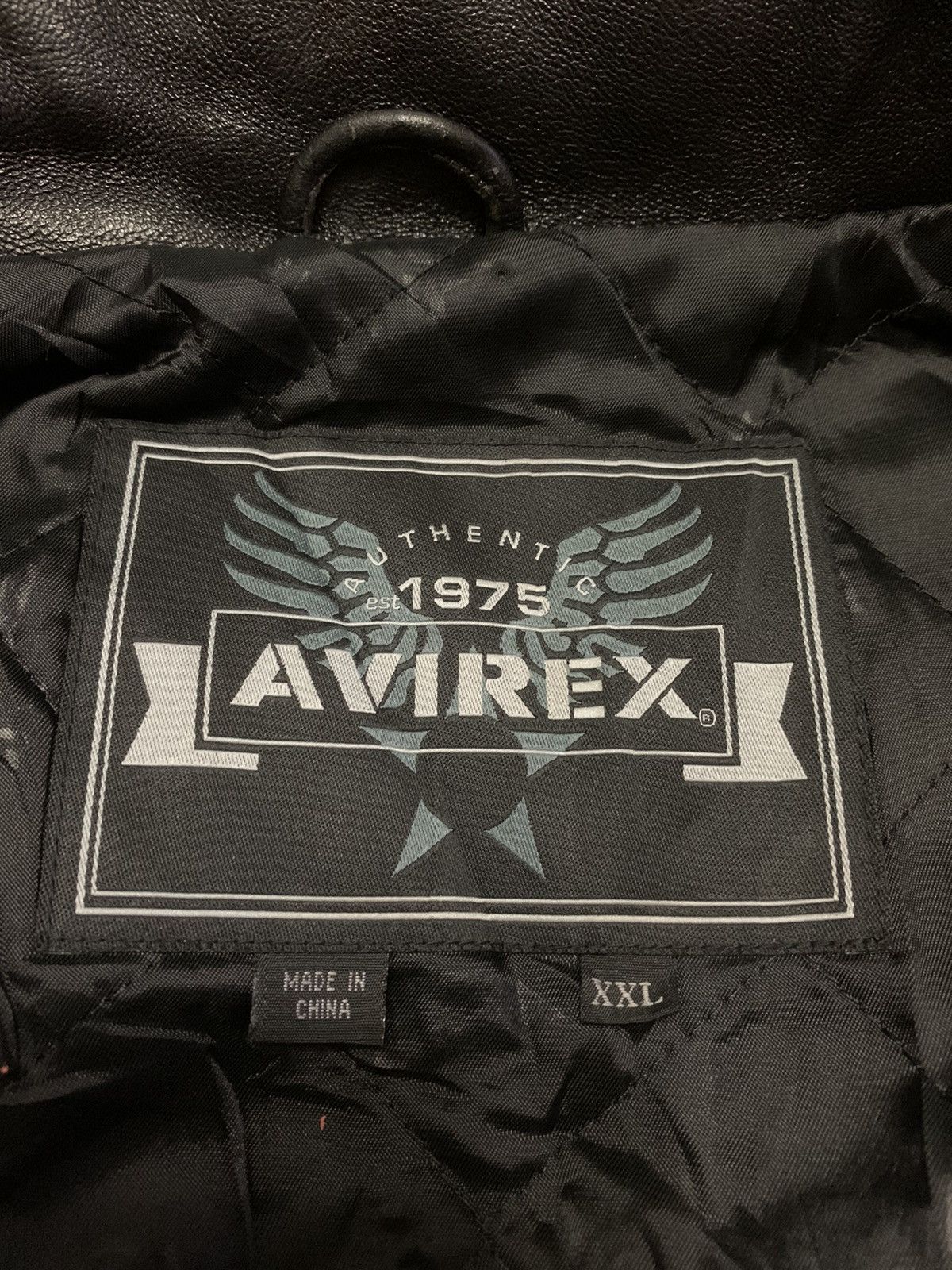 Avirex RARE ‼️ Iconic AVIREX 💀 Varsity Leather Jacket Size US XXL / EU 58 / 5 - 19 Thumbnail