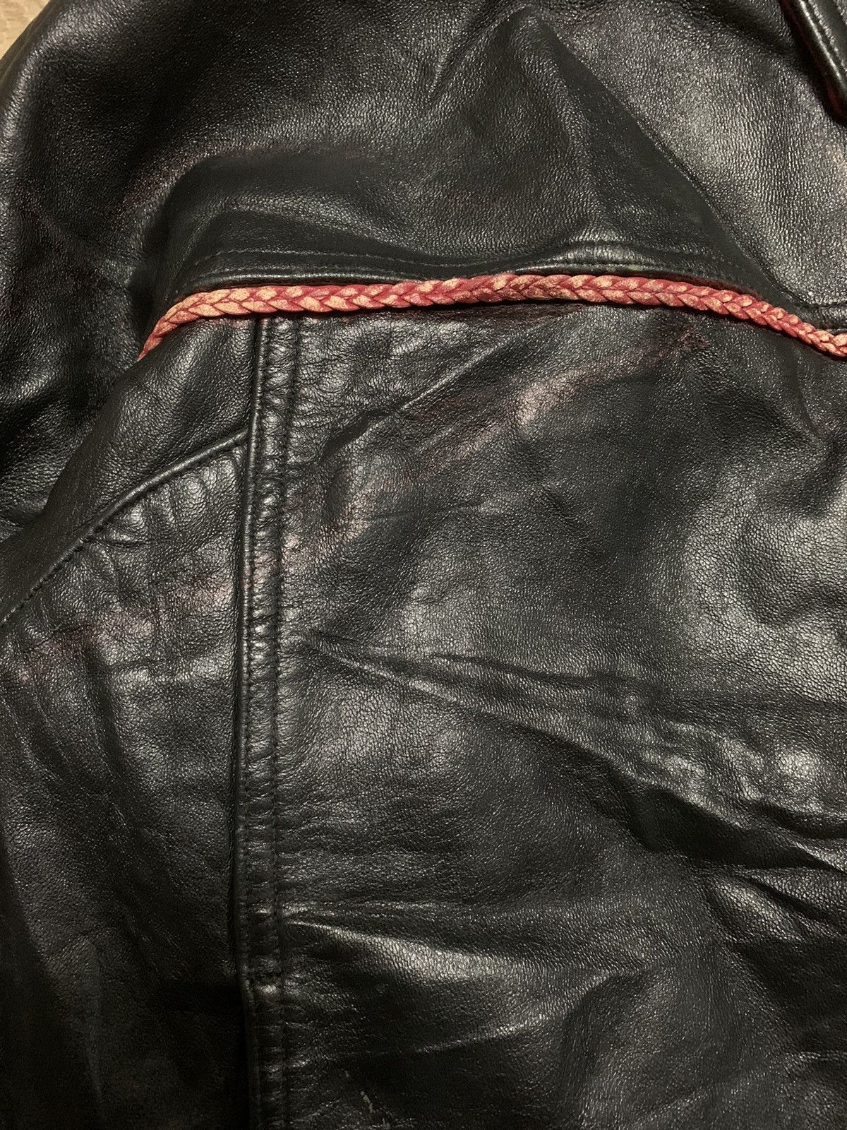 Avirex RARE ‼️ Iconic AVIREX 💀 Varsity Leather Jacket Size US XXL / EU 58 / 5 - 16 Thumbnail