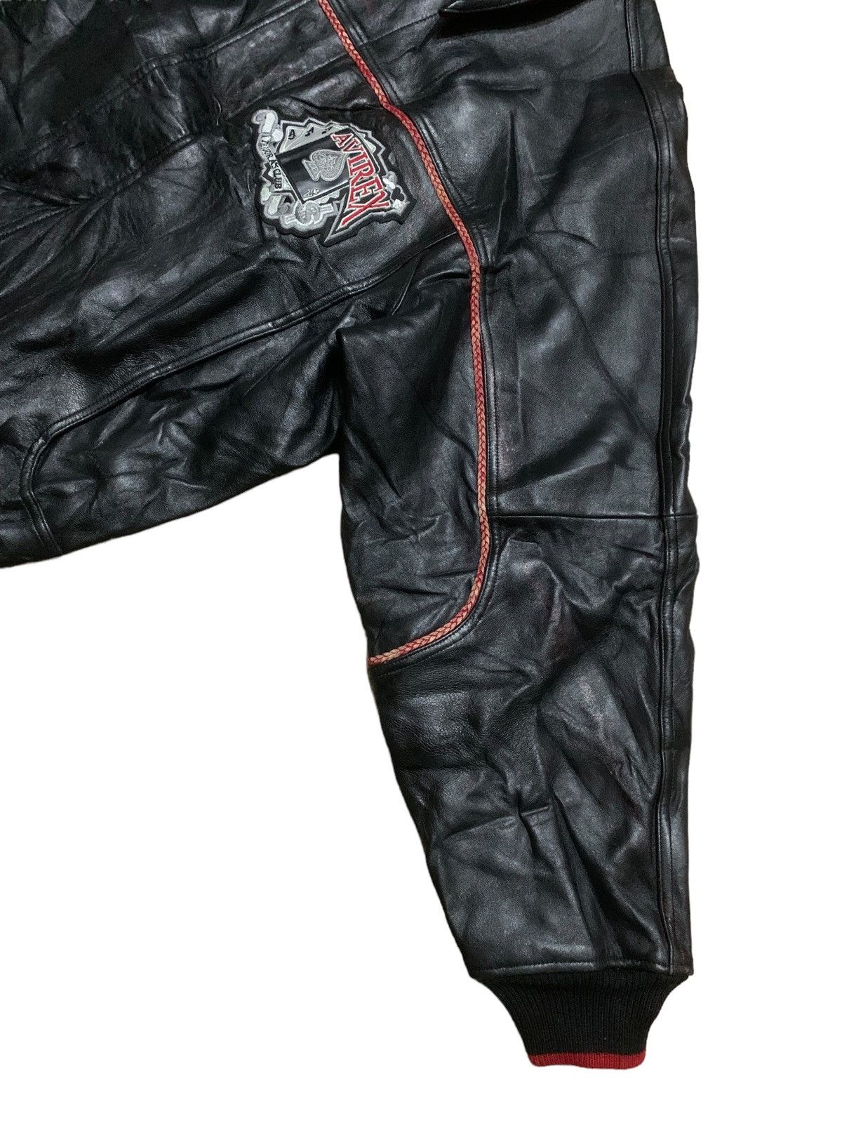 Avirex RARE ‼️ Iconic AVIREX 💀 Varsity Leather Jacket Size US XXL / EU 58 / 5 - 6 Thumbnail