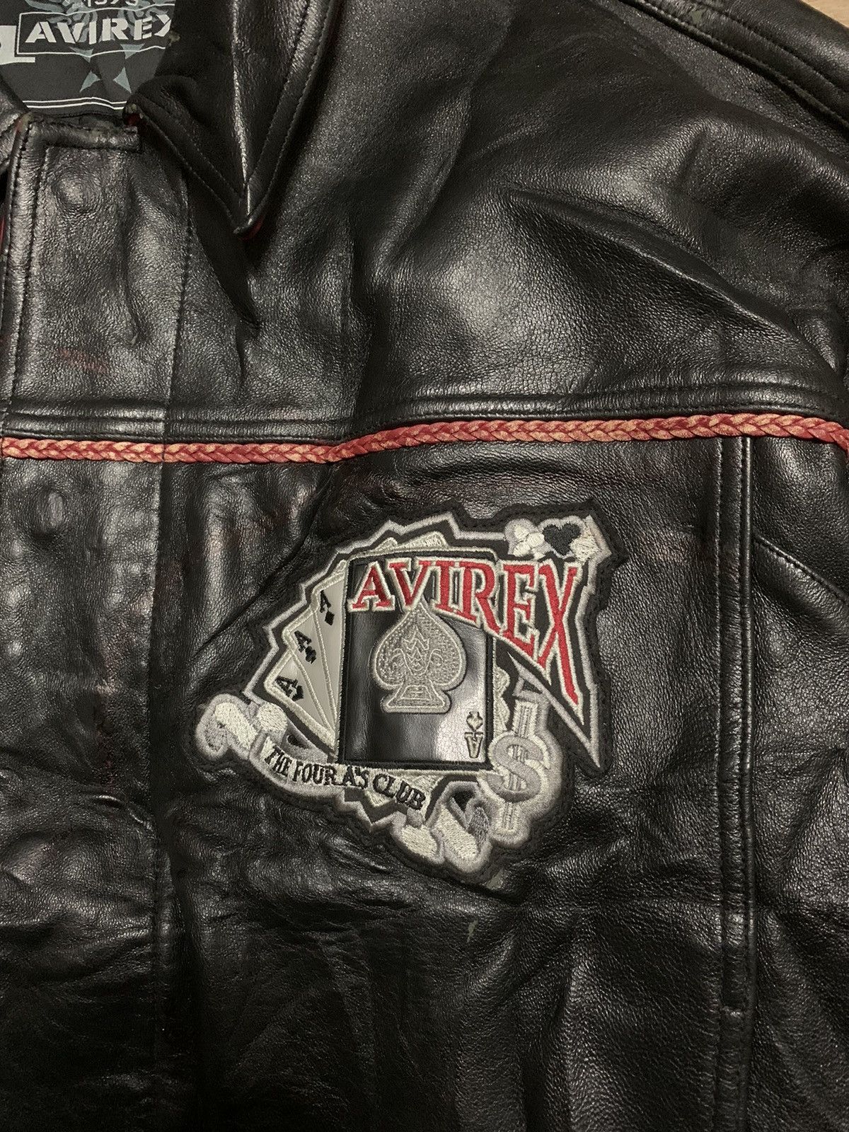 Avirex RARE ‼️ Iconic AVIREX 💀 Varsity Leather Jacket Size US XXL / EU 58 / 5 - 8 Thumbnail