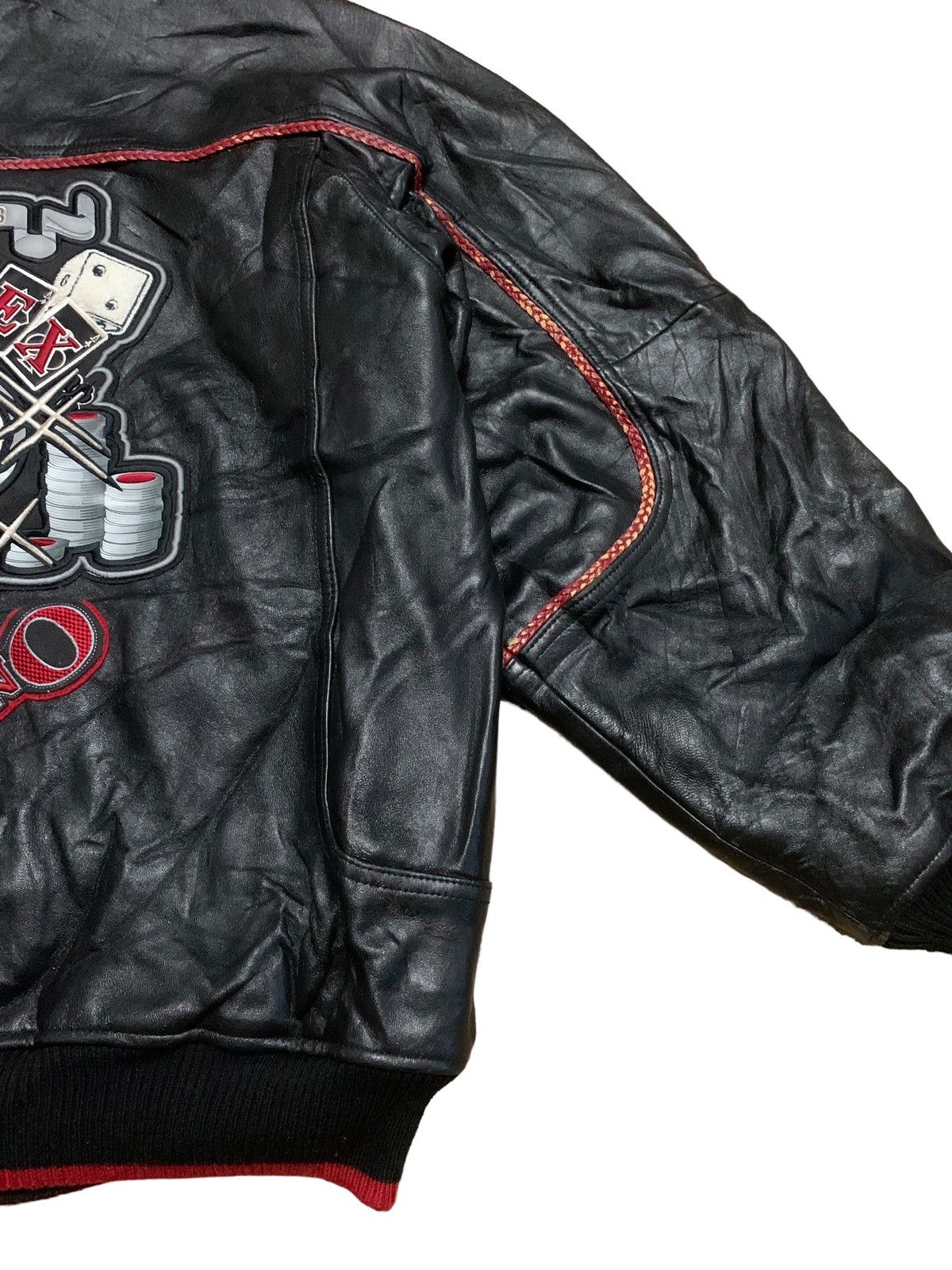 Avirex RARE ‼️ Iconic AVIREX 💀 Varsity Leather Jacket Size US XXL / EU 58 / 5 - 5 Thumbnail