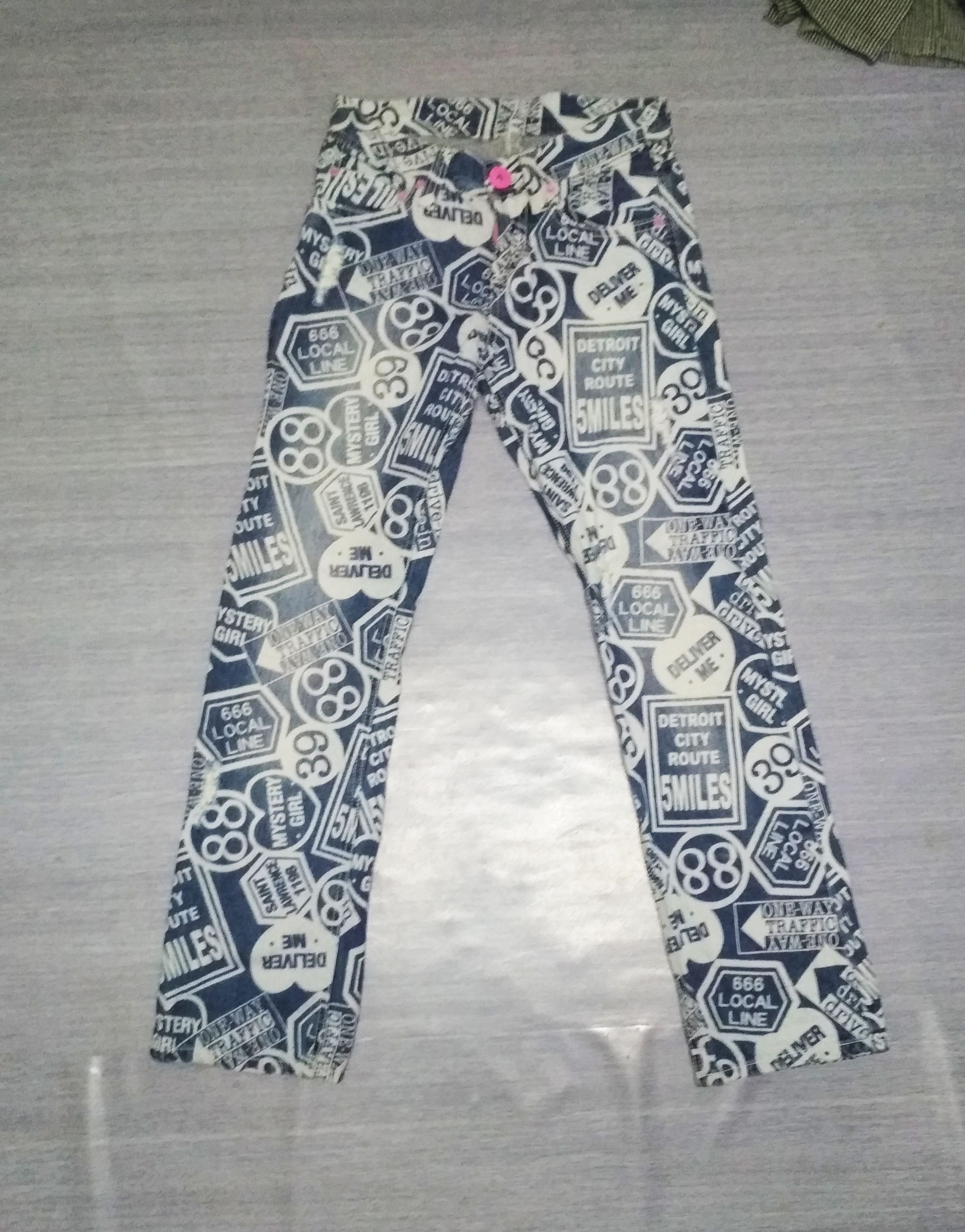 hysteric... all over print denim pants