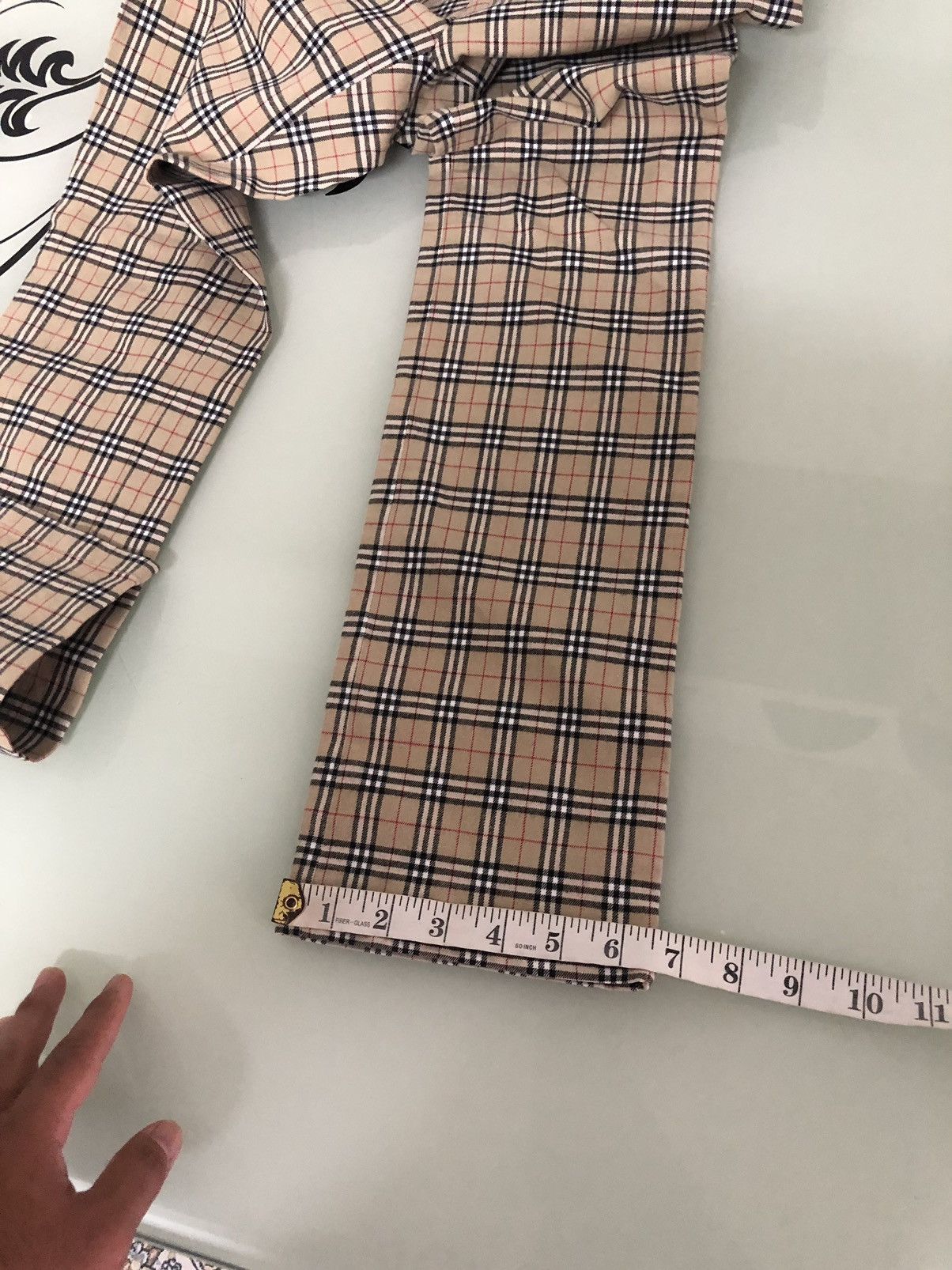 Burberry Vintage Burberry Nova Check Stretchable Blue Tag Pants Size 25" / US 0 / IT 36 - 22 Thumbnail