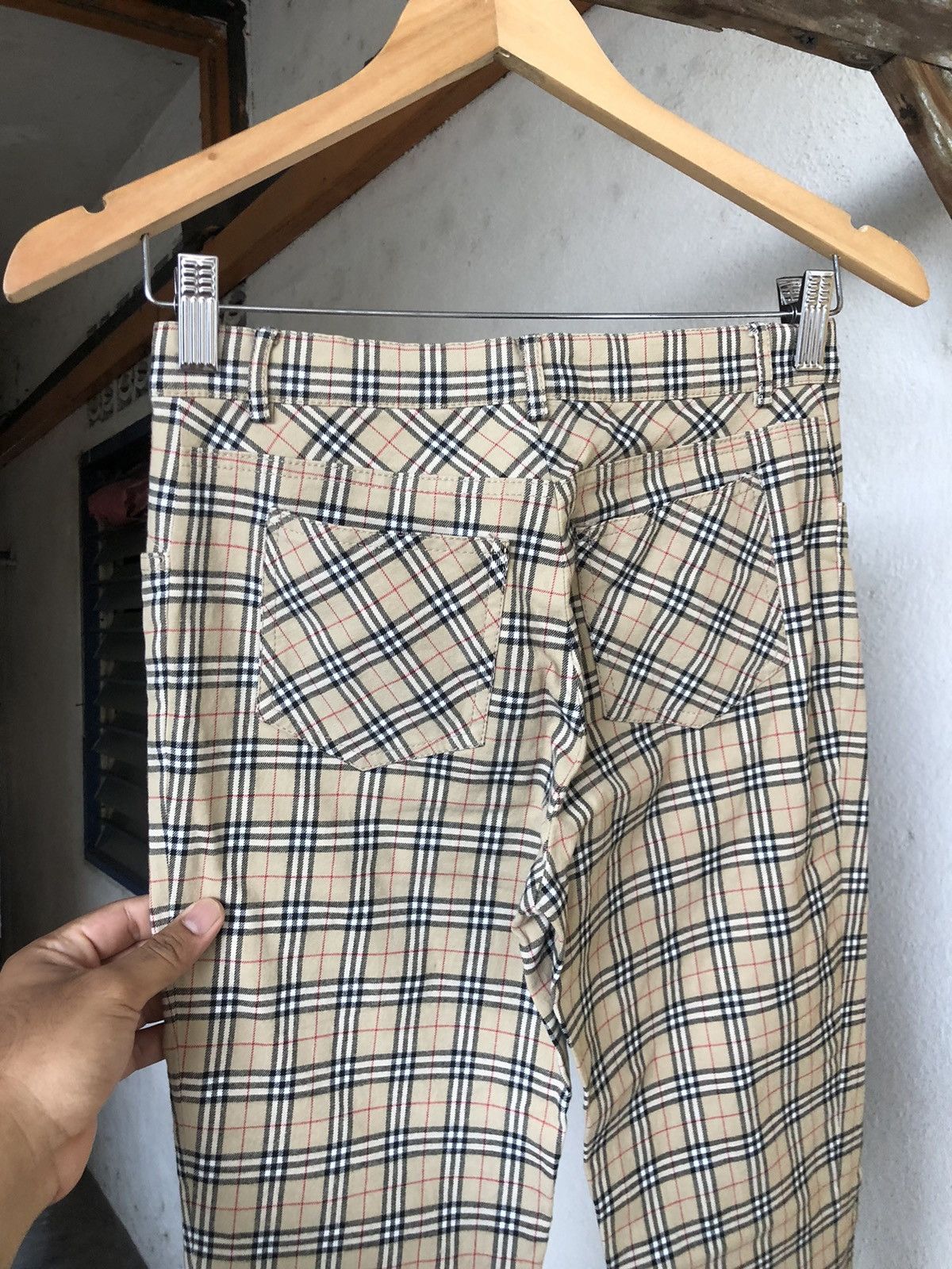 Burberry Vintage Burberry Nova Check Stretchable Blue Tag Pants Size 25" / US 0 / IT 36 - 13 Thumbnail