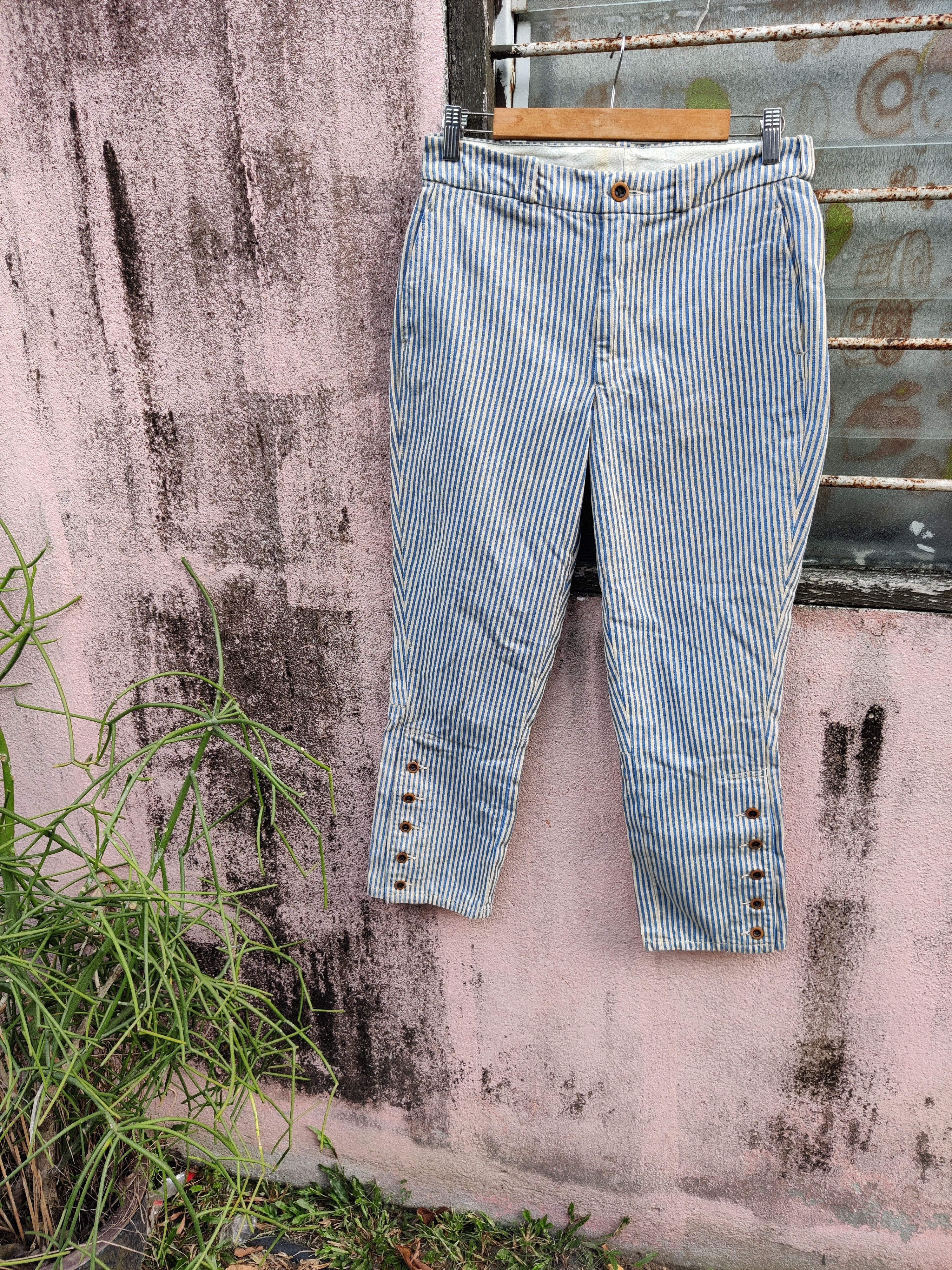 image of Vintage 45Rpm Hickory Victorian Bondage Japanese Pants, Men's (Size 29)