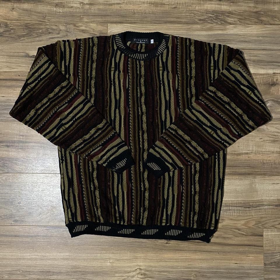 Store Vintage Protege Collection 90s Coogi-Style Sweater Size XLT Made in USA