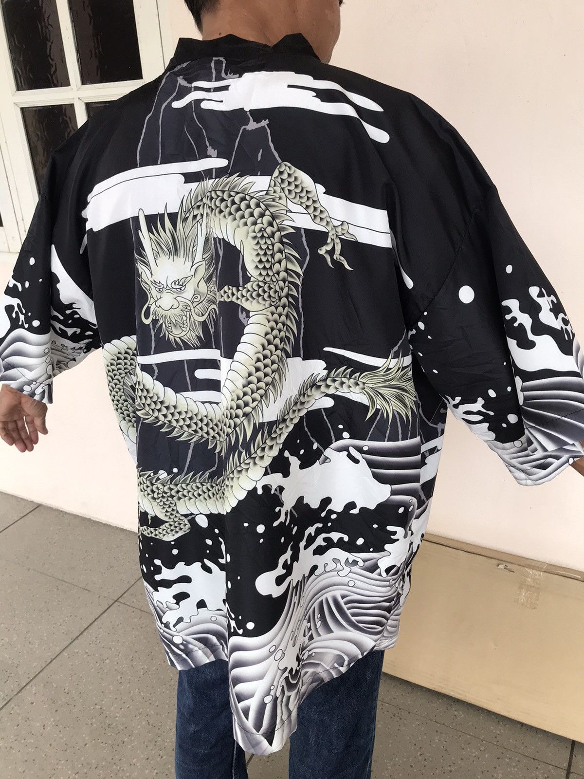 Japanese Brand Rayon Kimono Japan Dragon Fullprint Size US L / EU 52-54 / 3 - 4 Thumbnail