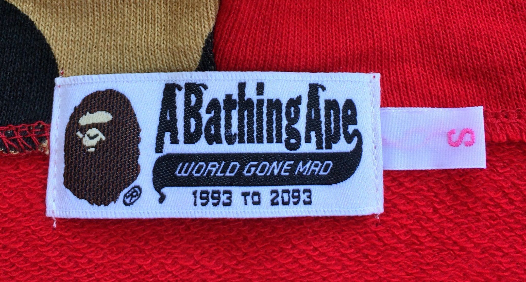 Bape Bape Red Camo Long Shark Hoodie Size S / US 4 / IT 40 - 6 Thumbnail