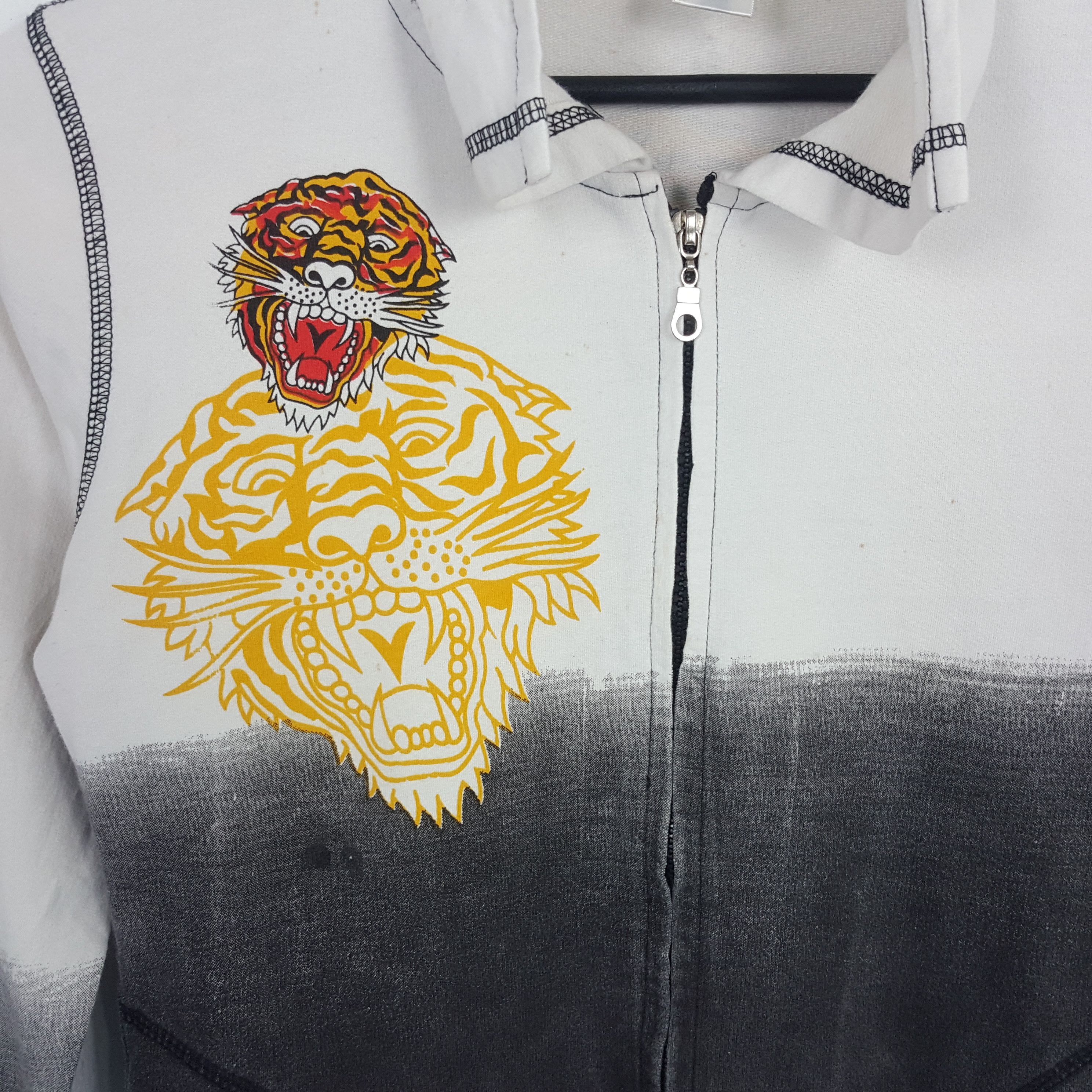 Christian Audigier × Ed Hardy × Vintage Ed-Hardy by Christian Audigier Tiger design Sweater Jacket Size S / US 4 / IT 40 - 4 Thumbnail