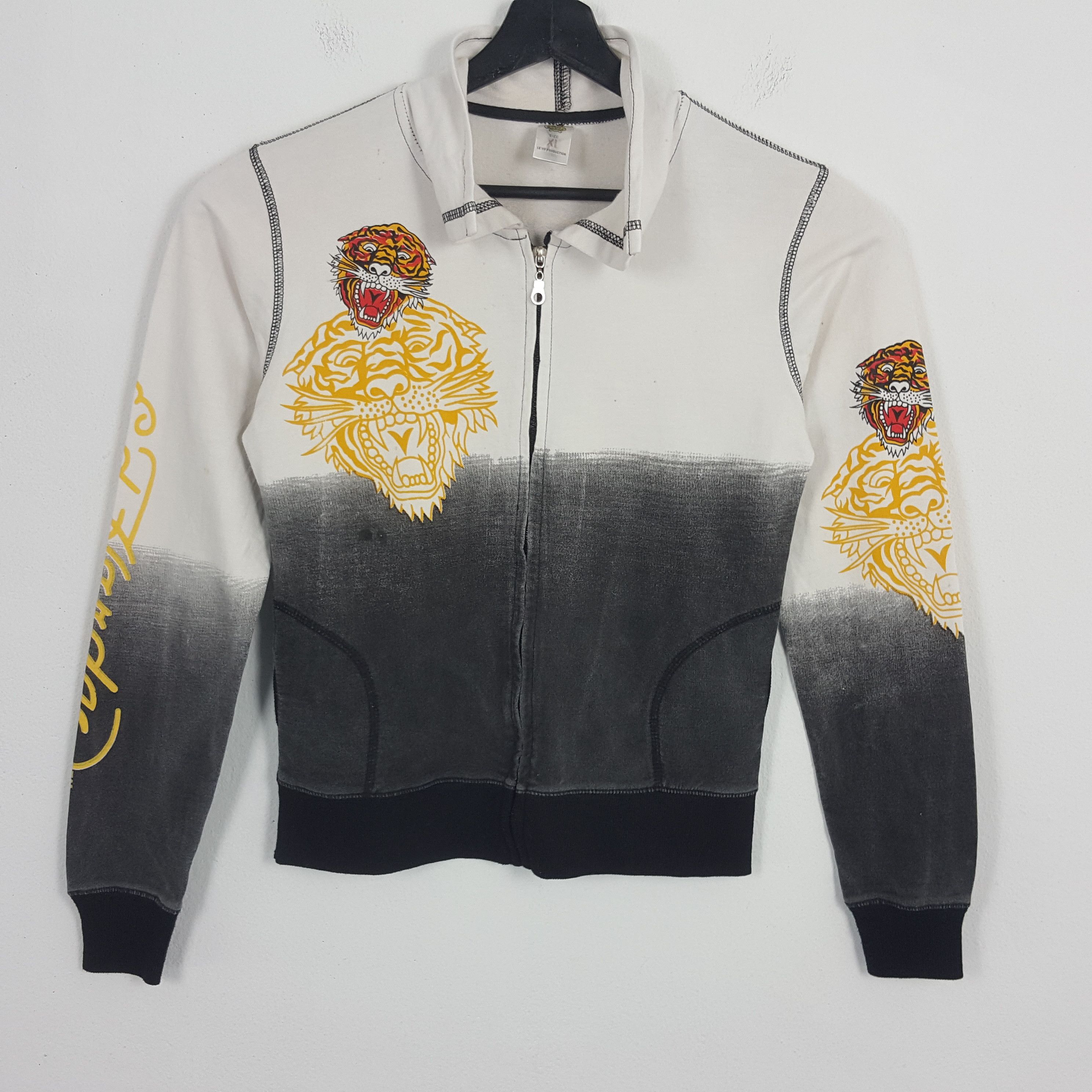 Christian Audigier × Ed Hardy × Vintage Ed-Hardy by Christian Audigier Tiger design Sweater Jacket Size S / US 4 / IT 40 - 3 Thumbnail