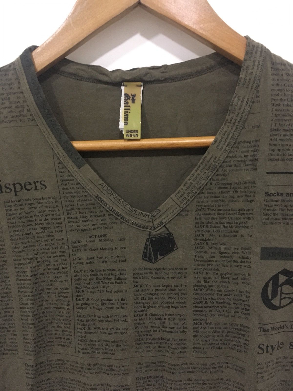 John Galliano paper printed Size US M / EU 48-50 / 2 - 1 Thumbnail