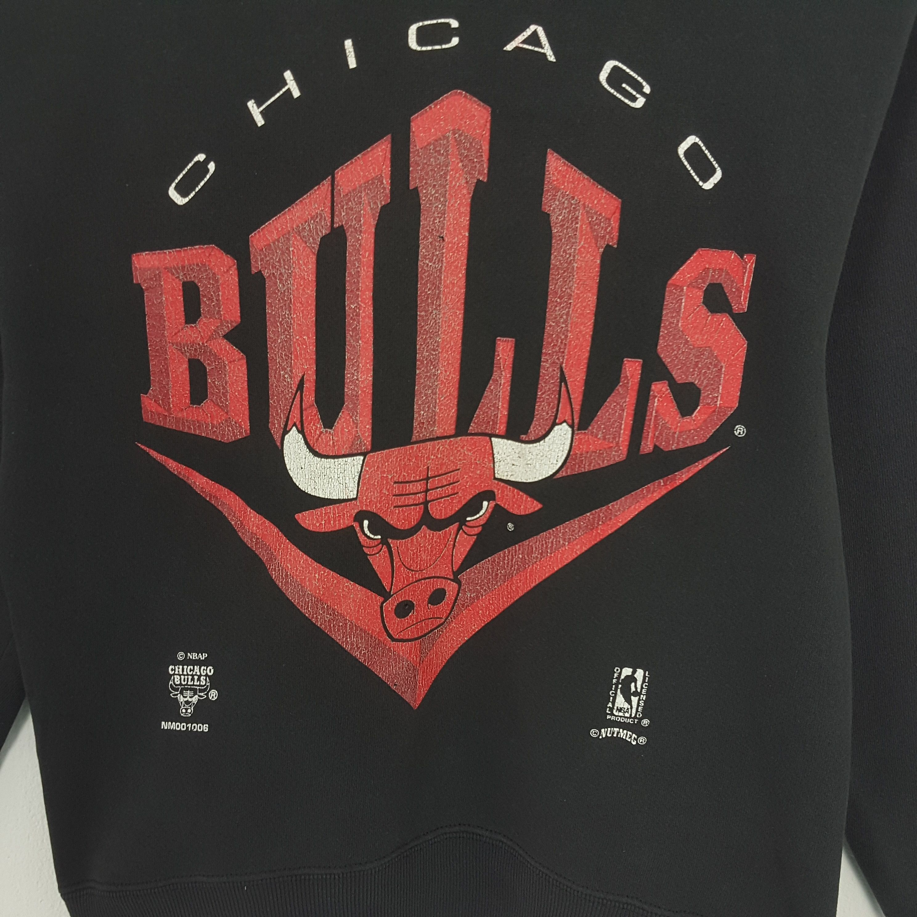 NBA × Vintage 90’s CHICAGO BULLS NBA Logo Team Sweatshirt Size US S / EU 44-46 / 1 - 2 Thumbnail