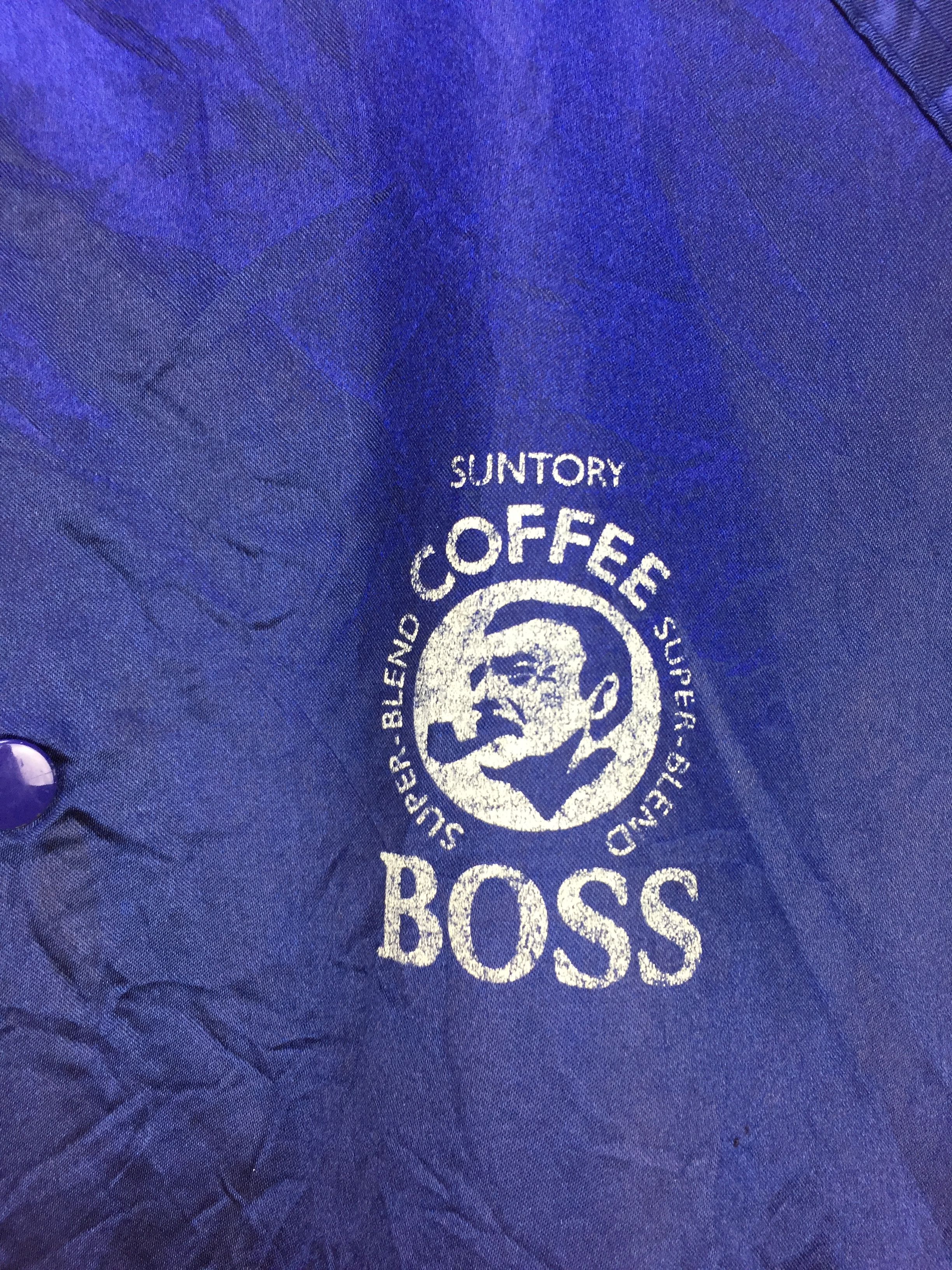Japanese Brand VINTAGE SUNTORY COFFE BOSS VARSITY NYLON JACKET Size US L / EU 52-54 / 3 - 2 Thumbnail