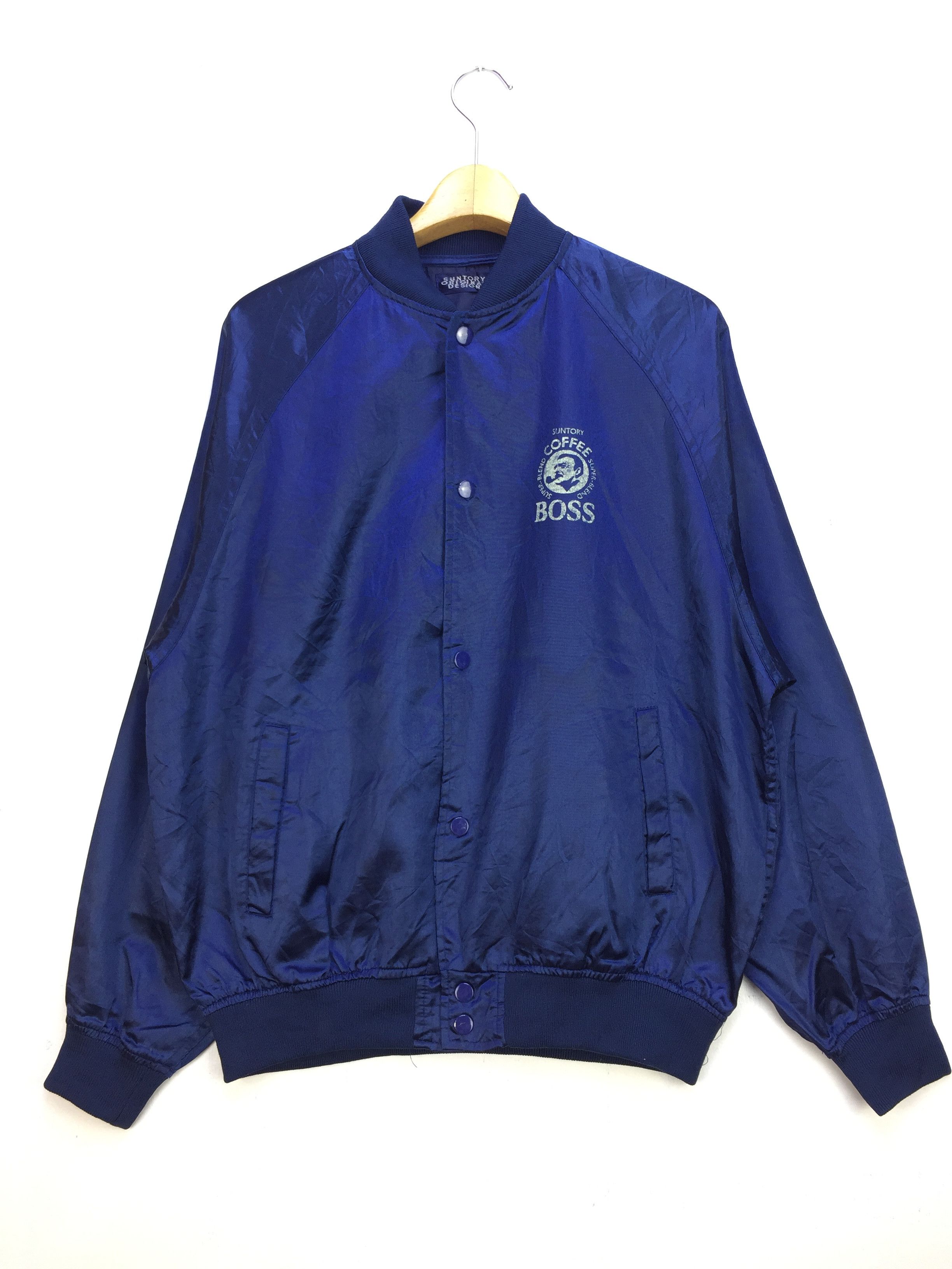 Japanese Brand VINTAGE SUNTORY COFFE BOSS VARSITY NYLON JACKET Size US L / EU 52-54 / 3 - 1 Thumbnail