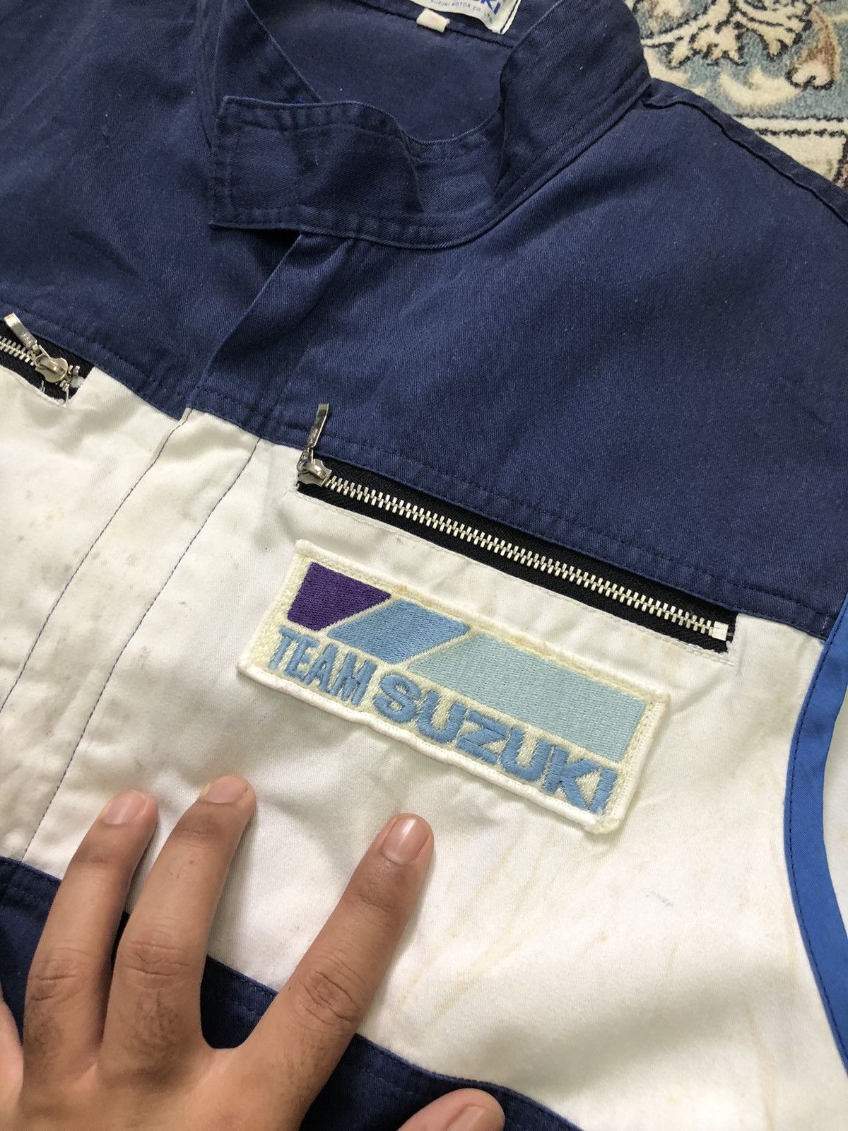 Vintage Vintage 90s Suzuki Racing Team Big Logo Coverall/Jumpsuit Size US L / EU 52-54 / 3 - 13 Thumbnail
