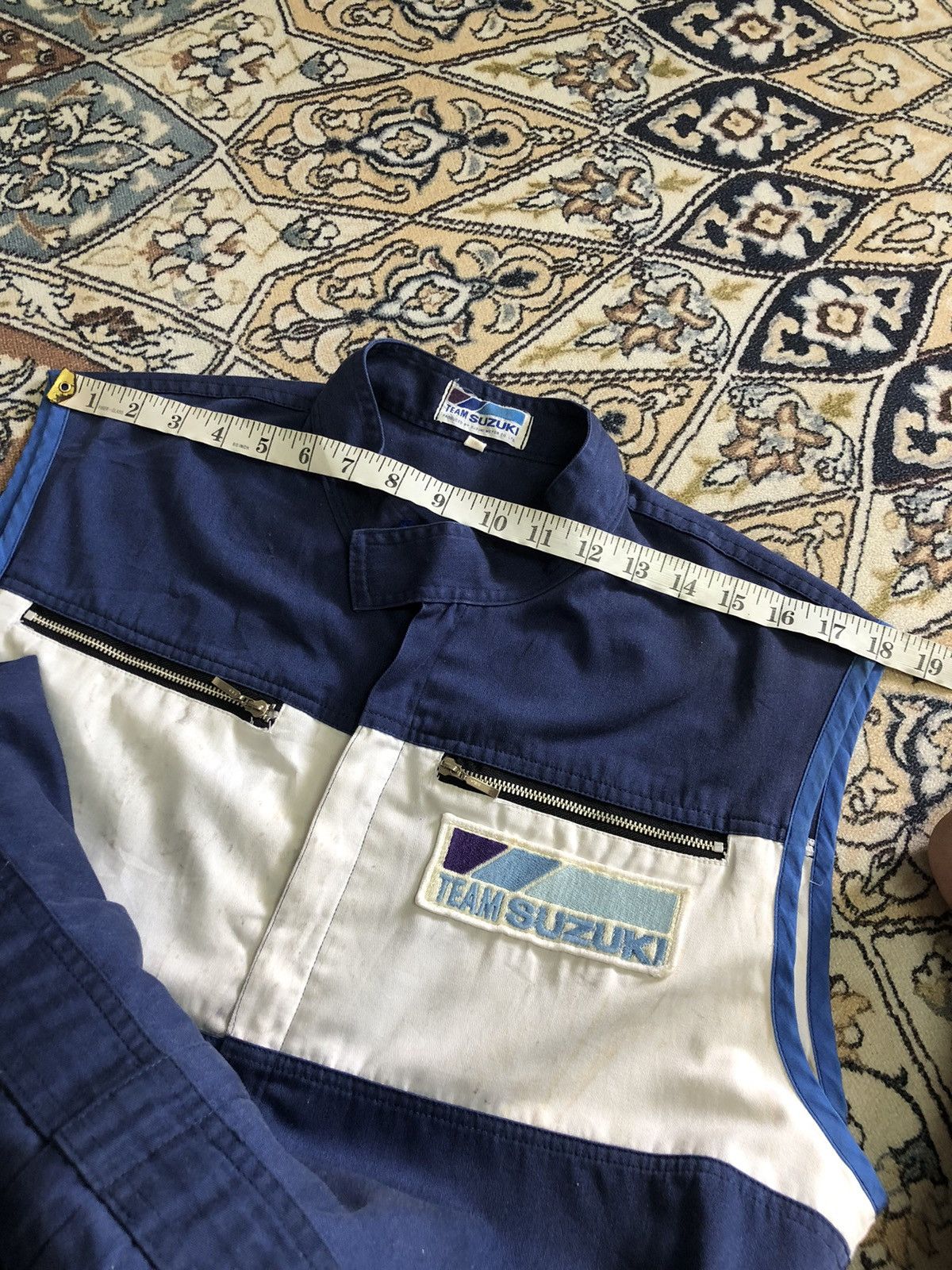 Vintage Vintage 90s Suzuki Racing Team Big Logo Coverall/Jumpsuit Size US L / EU 52-54 / 3 - 18 Thumbnail
