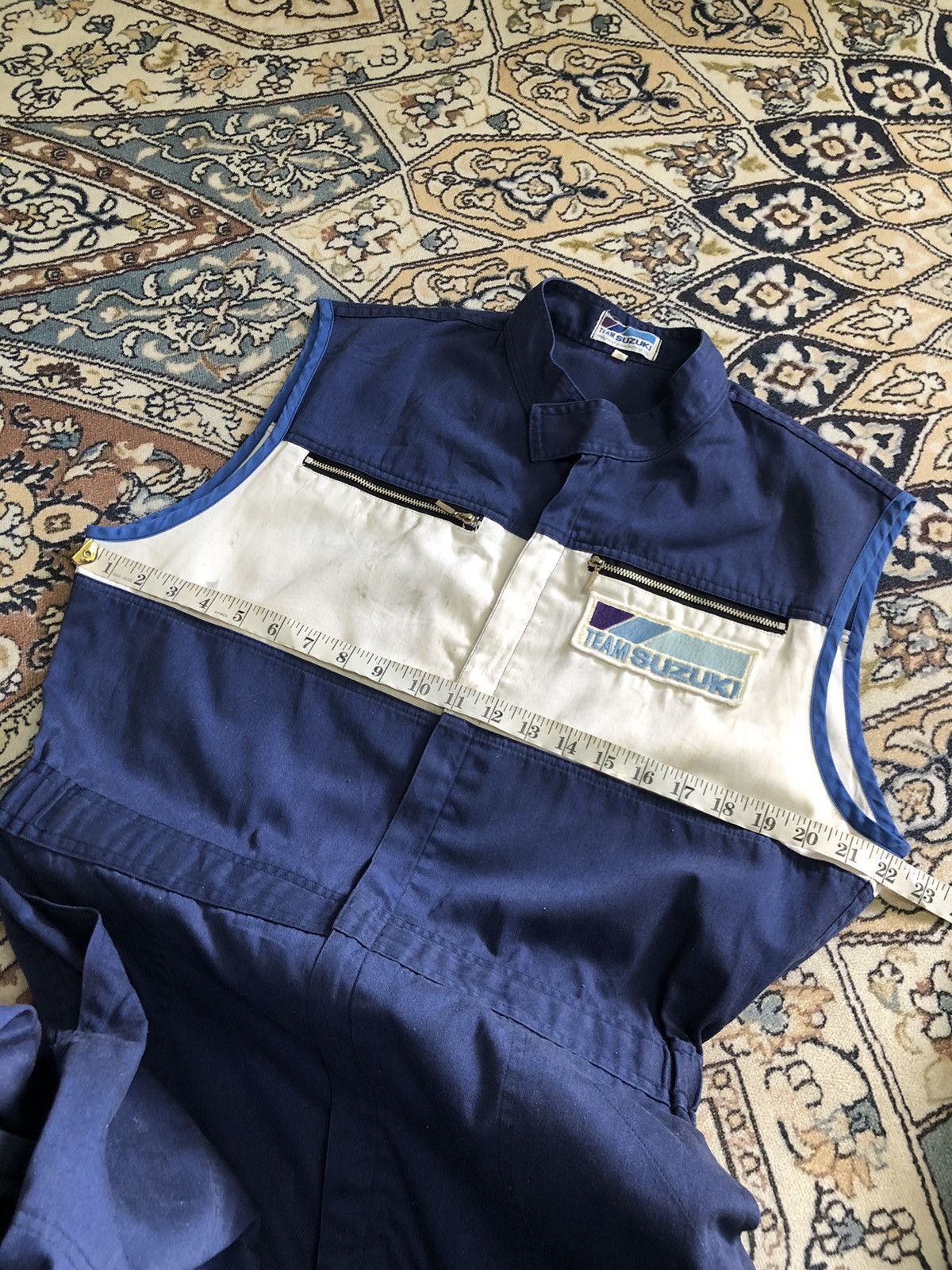 Vintage Vintage 90s Suzuki Racing Team Big Logo Coverall/Jumpsuit Size US L / EU 52-54 / 3 - 19 Thumbnail