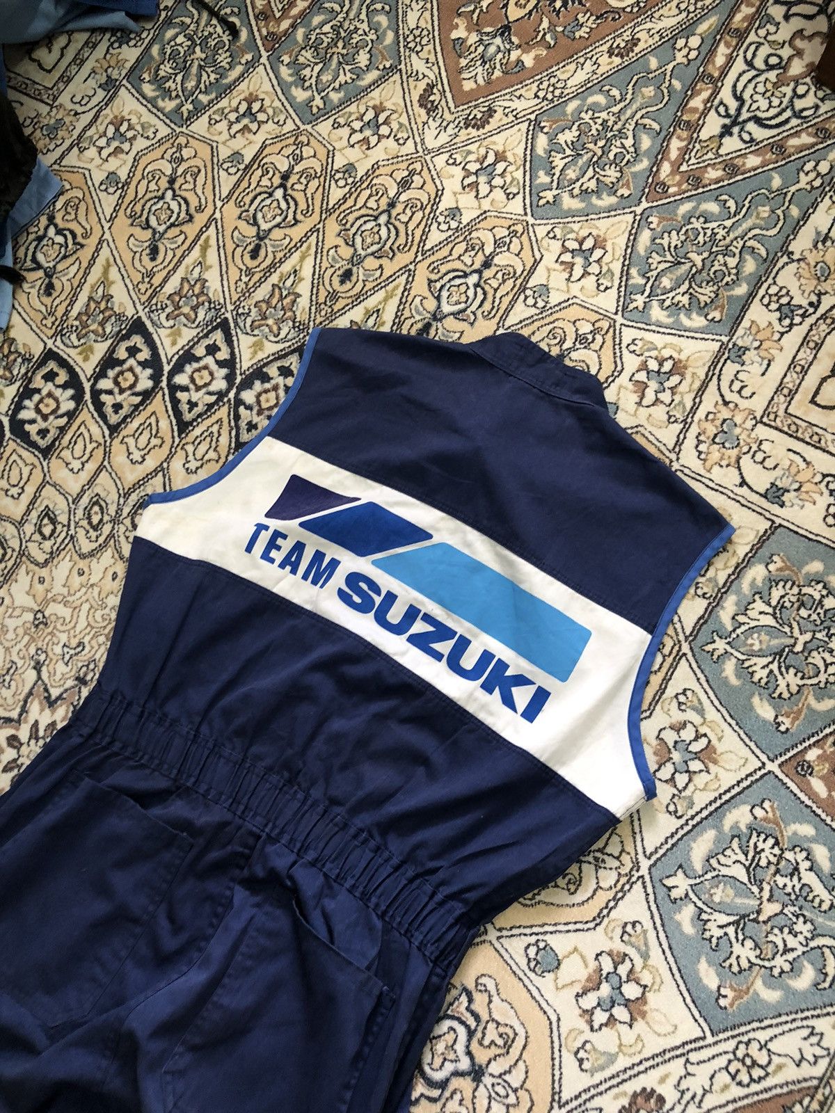 Vintage Vintage 90s Suzuki Racing Team Big Logo Coverall/Jumpsuit Size US L / EU 52-54 / 3 - 3 Thumbnail