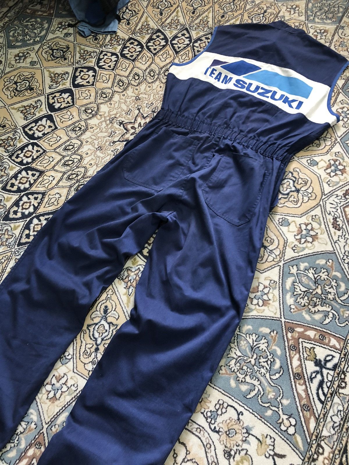 Vintage Vintage 90s Suzuki Racing Team Big Logo Coverall/Jumpsuit Size US L / EU 52-54 / 3 - 5 Thumbnail