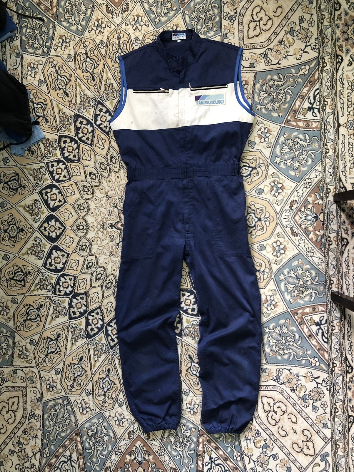 Vintage Vintage 90s Suzuki Racing Team Big Logo Coverall/Jumpsuit Size US L / EU 52-54 / 3 - 2 Thumbnail