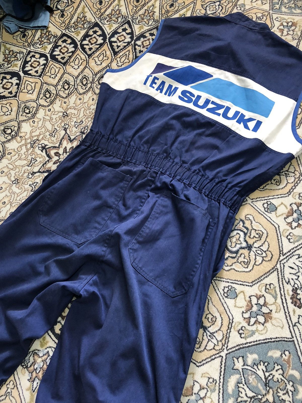 Vintage Vintage 90s Suzuki Racing Team Big Logo Coverall/Jumpsuit Size US L / EU 52-54 / 3 - 4 Thumbnail