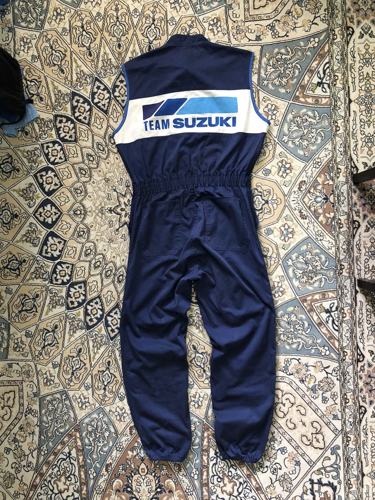 Vintage Vintage 90s Suzuki Racing Team Big Logo Coverall/Jumpsuit Size US L / EU 52-54 / 3 - 1 Thumbnail