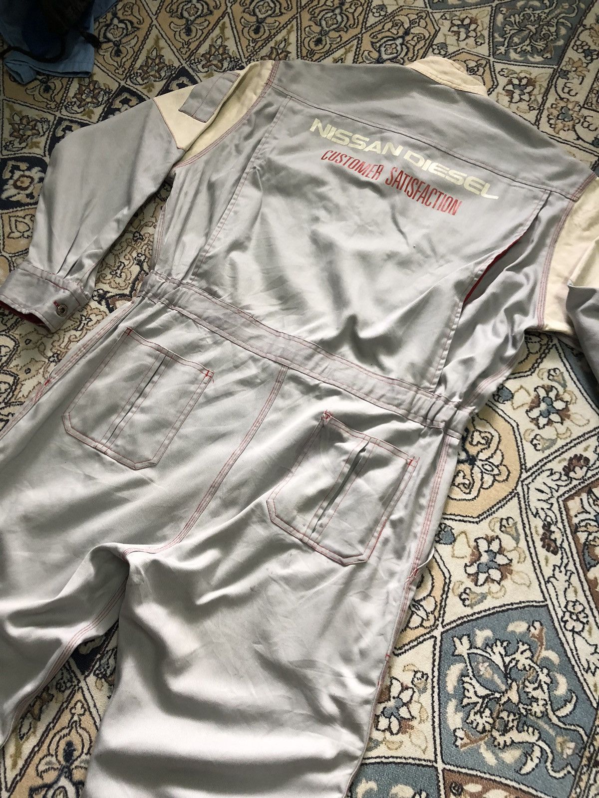 Japanese Brand Vintage Nissan Team Worker Coverall/Jumpsuit Size US XXL / EU 58 / 5 - 6 Thumbnail