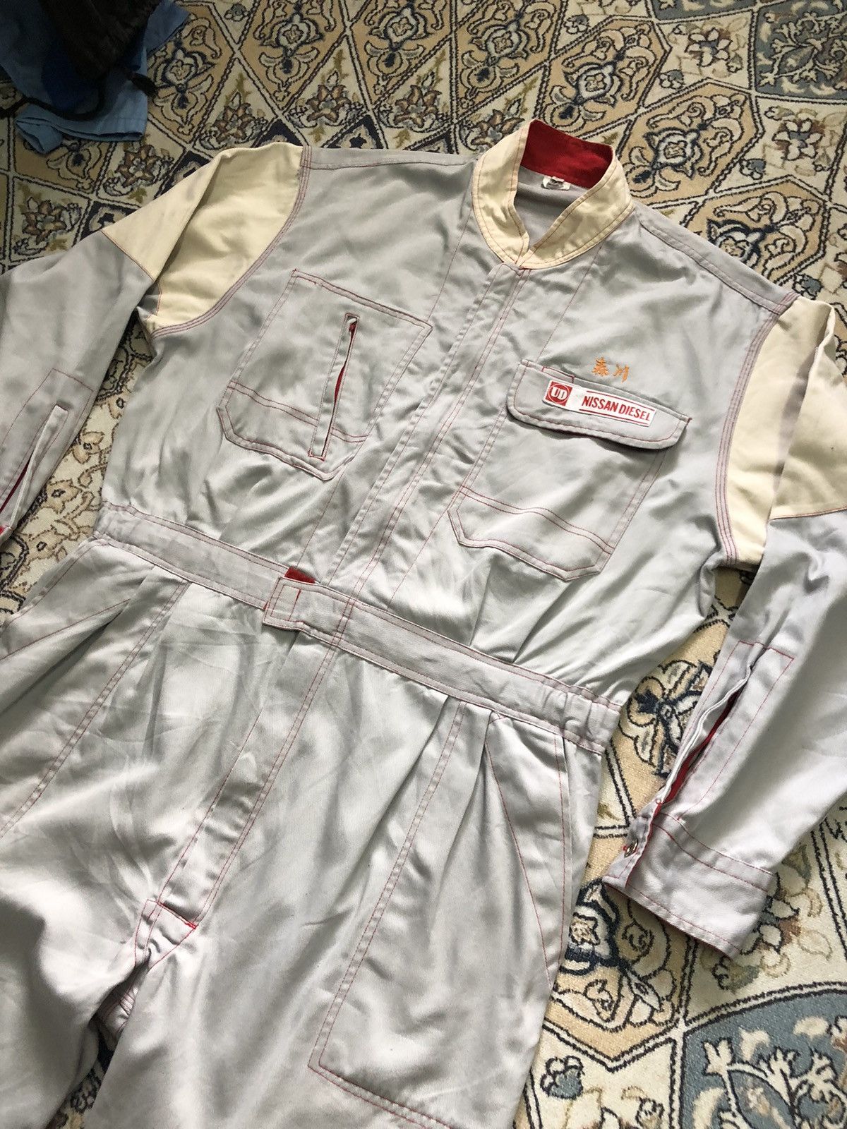 Japanese Brand Vintage Nissan Team Worker Coverall/Jumpsuit Size US XXL / EU 58 / 5 - 12 Thumbnail