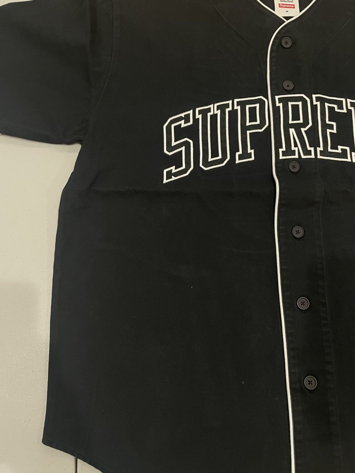 Supreme x Timberland Baseball Jersey 'Red Black' SUP-SS23-162
