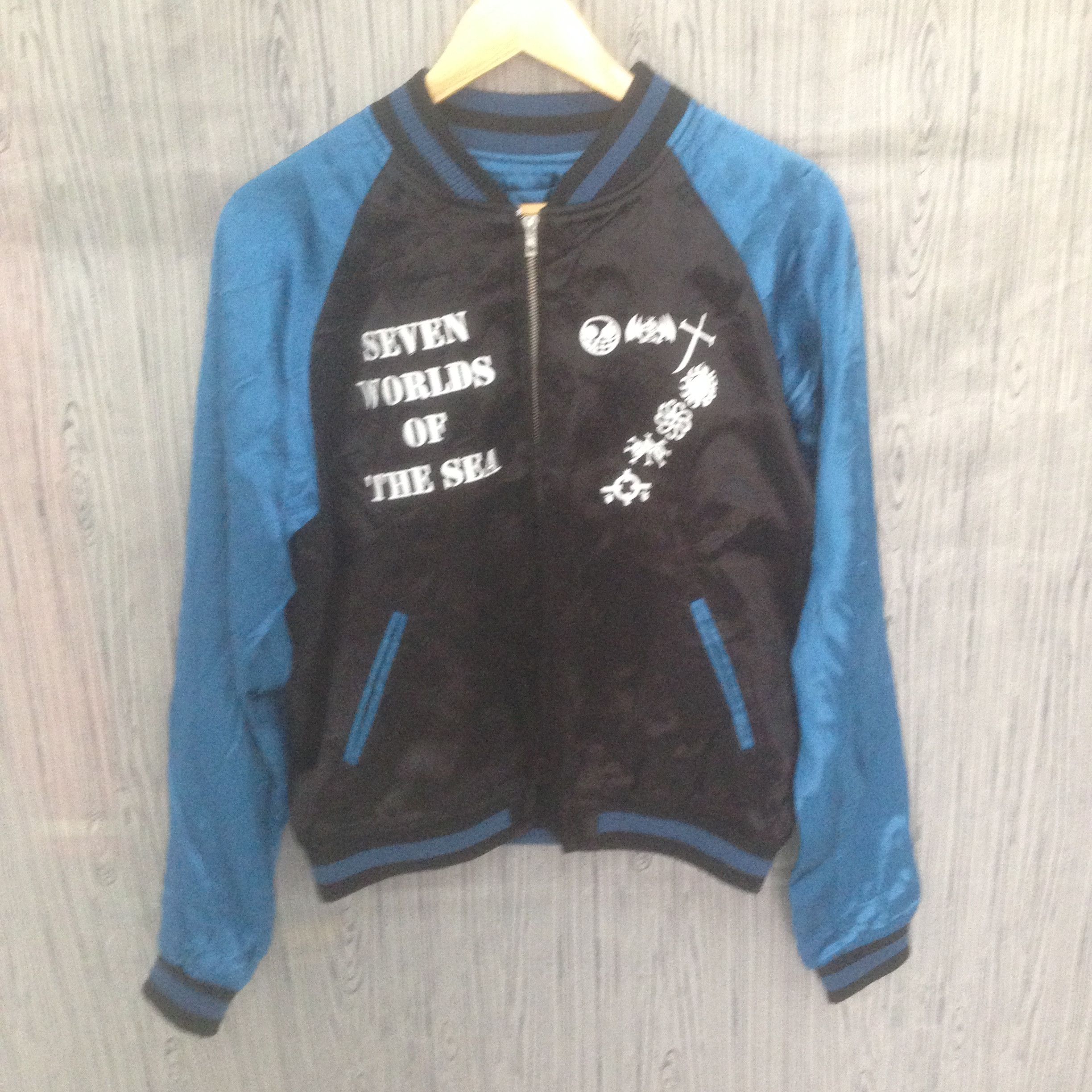 One Piece VINTAGE ONE PIECE SUKAJAN RAYON LUFFY EMBROIDERY JACKET Size US M / EU 48-50 / 2 - 4 Thumbnail