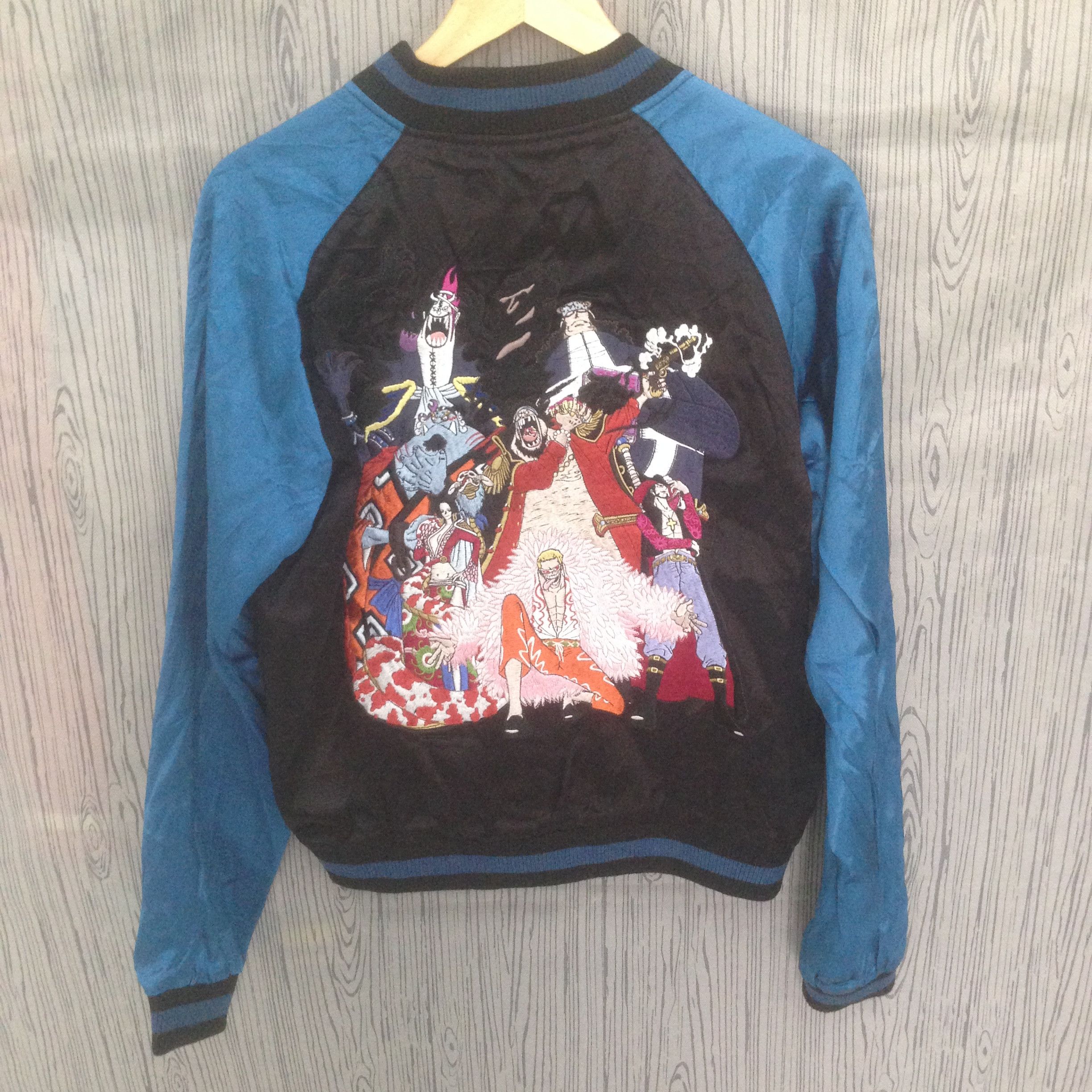 One Piece VINTAGE ONE PIECE SUKAJAN RAYON LUFFY EMBROIDERY JACKET Size US M / EU 48-50 / 2 - 3 Thumbnail