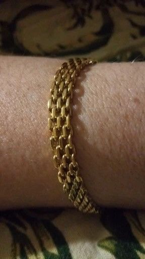 Jewelry 6mm Golden Mesh Link Chain Bracelet Size ONE SIZE - 4 Thumbnail