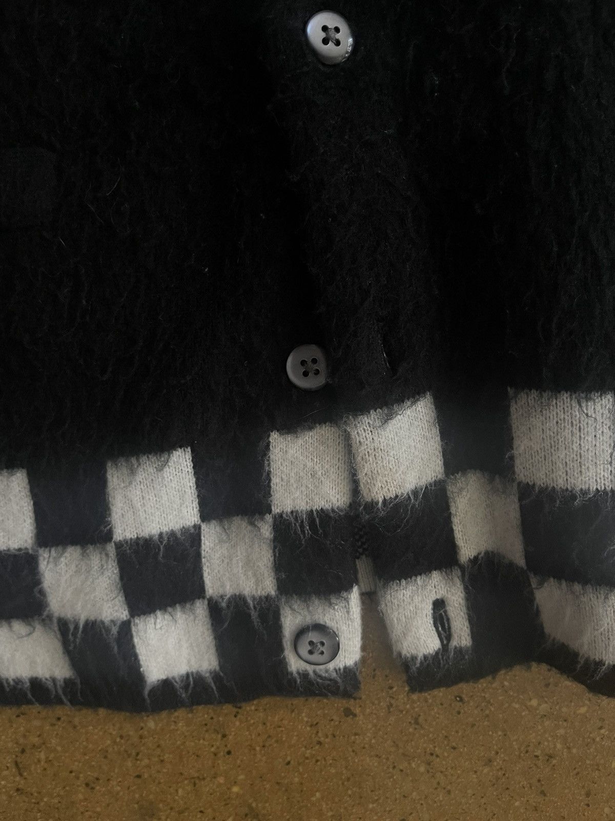 Supreme Supreme Checkered Mohair Brushed Cardigan Size US L / EU 52-54 / 3 - 3 Thumbnail